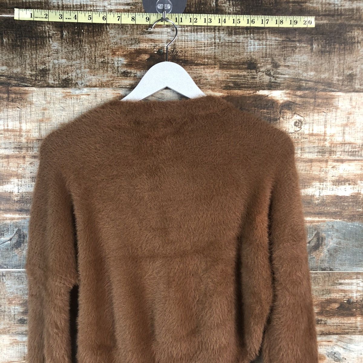 Japanese Brand DL Gorge Brown Mohair shaggy Knitwear #C313 Size S / US 4 / IT 40 - 13 Thumbnail