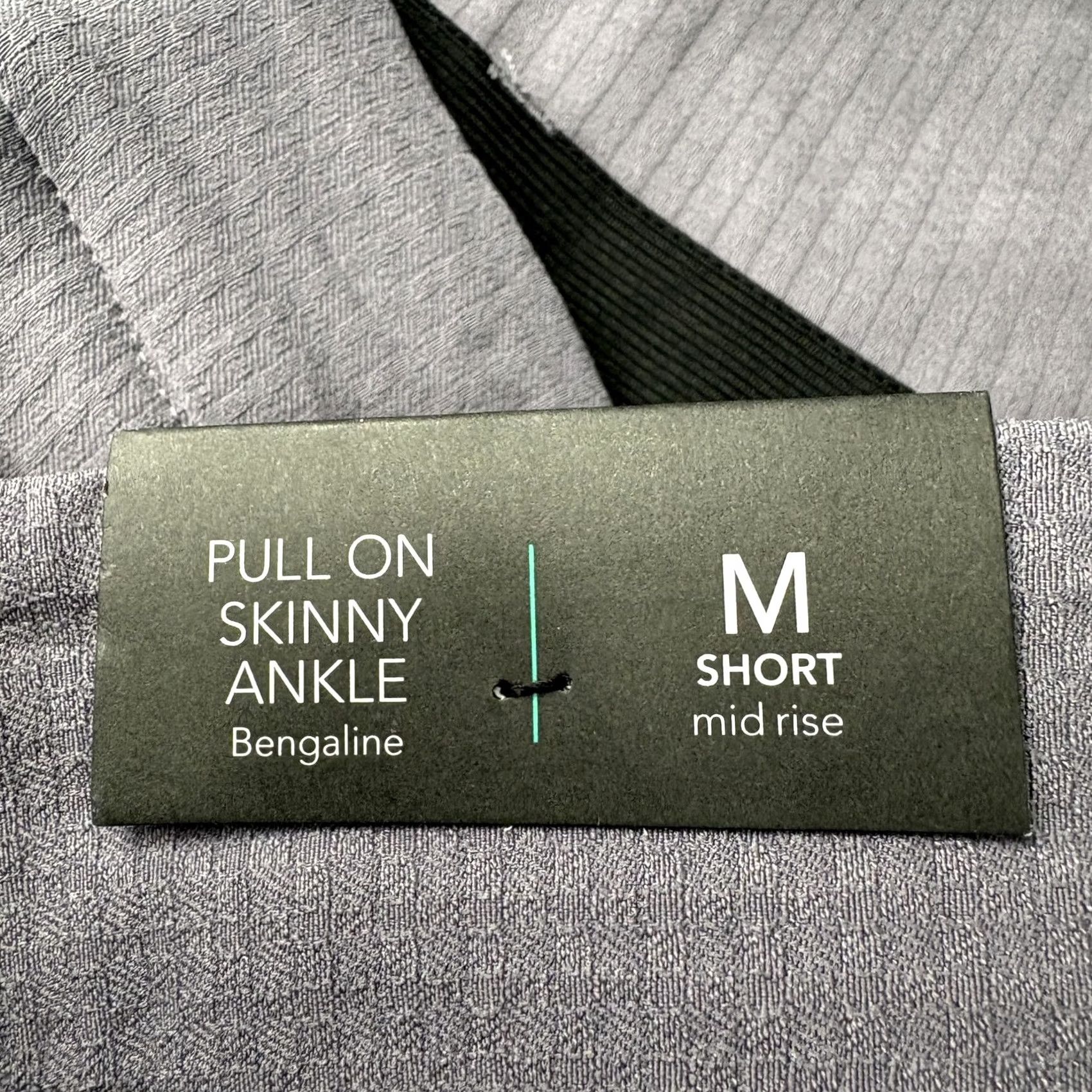Vintage Maurices Pull On Ankle Pants Womens Medium Gray Herringbone Slim Twill Elastic Waist Pockets 26in Inseam Size 32" / US 10 / IT 46 - 4 Thumbnail