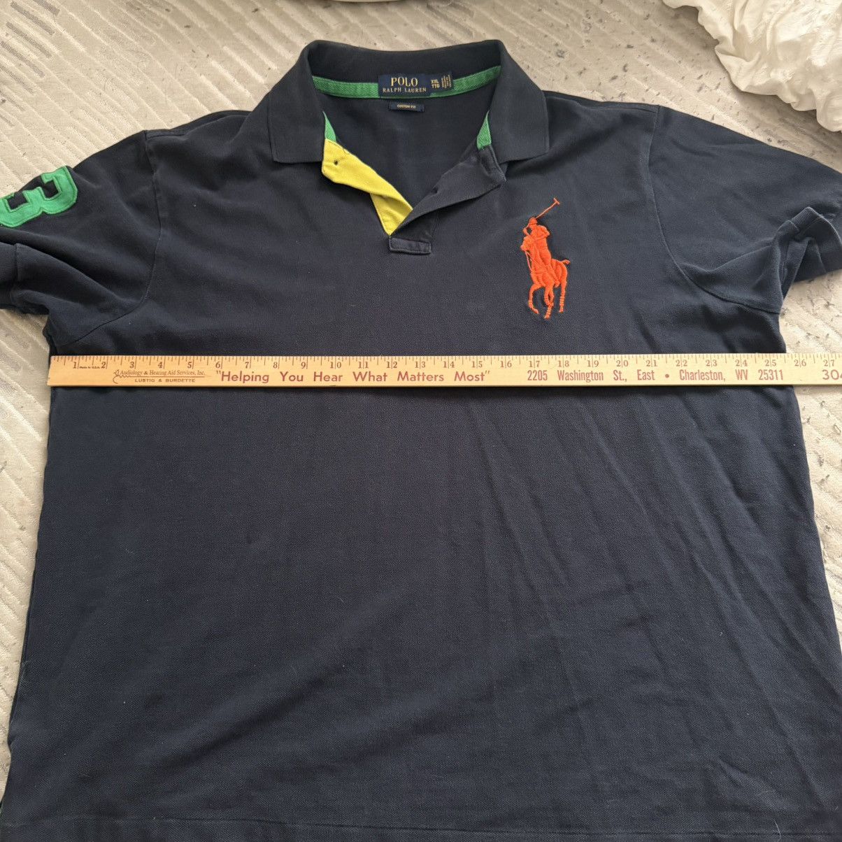 Polo Ralph Lauren Shirt Custom Fit Preppy Button up Big Pony Size US XXL / EU 58 / 5 - 6 Thumbnail