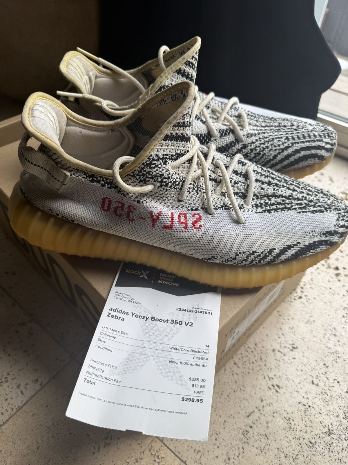 Adidas adidas yeezy boost 350 v2 zebra size 14 w box psperwork Size US 14 / EU 47 - 1 Thumbnail