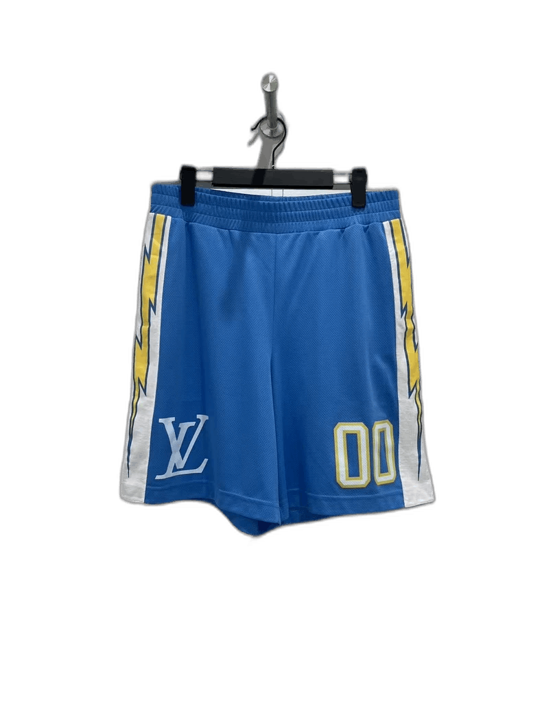 Louis Vuitton Louis Vuitton Blue Lightning Sports Shorts-2507 Size US 36 / EU 52 - 1 Thumbnail