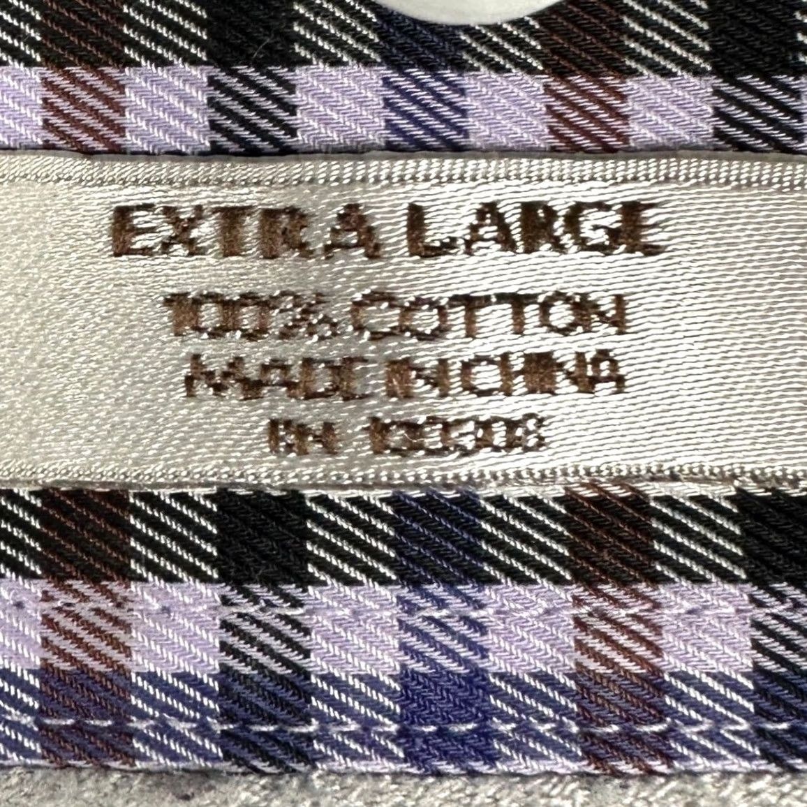 Peter Millar Peter Millar Shirt Mens XL Purple Brown Button Down Gingham Check Long Sleeve Shirt Size US XL / EU 56 / 4 - 5 Thumbnail