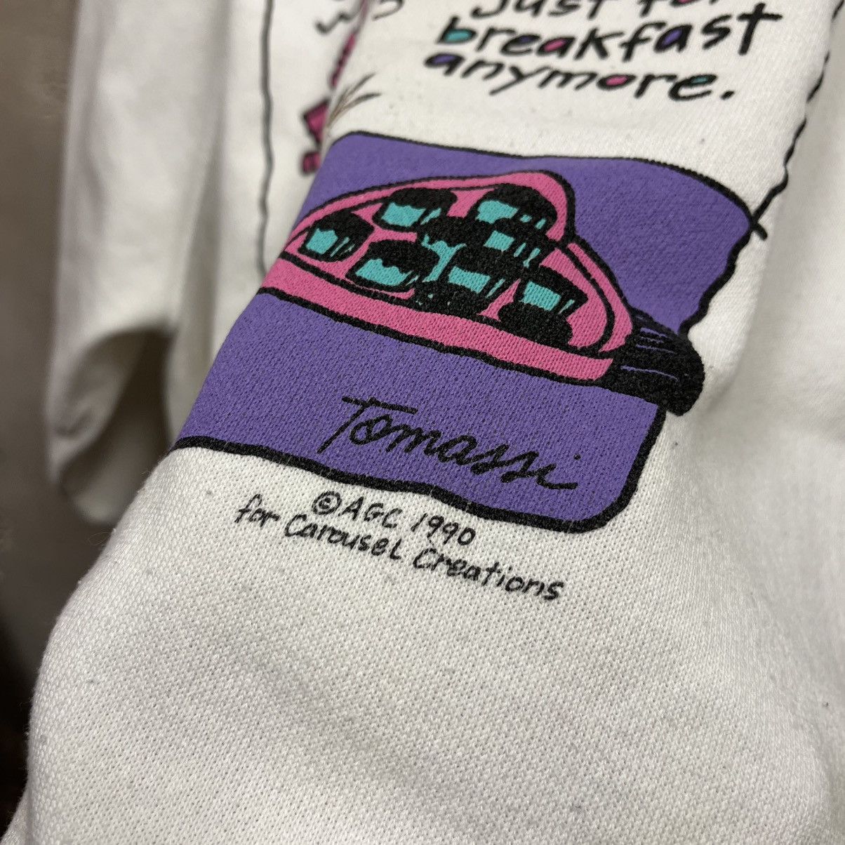 Vintage 90s Carousel Creations Chocolate For Breakfast Crewneck L Size US L / EU 52-54 / 3 - 5 Thumbnail
