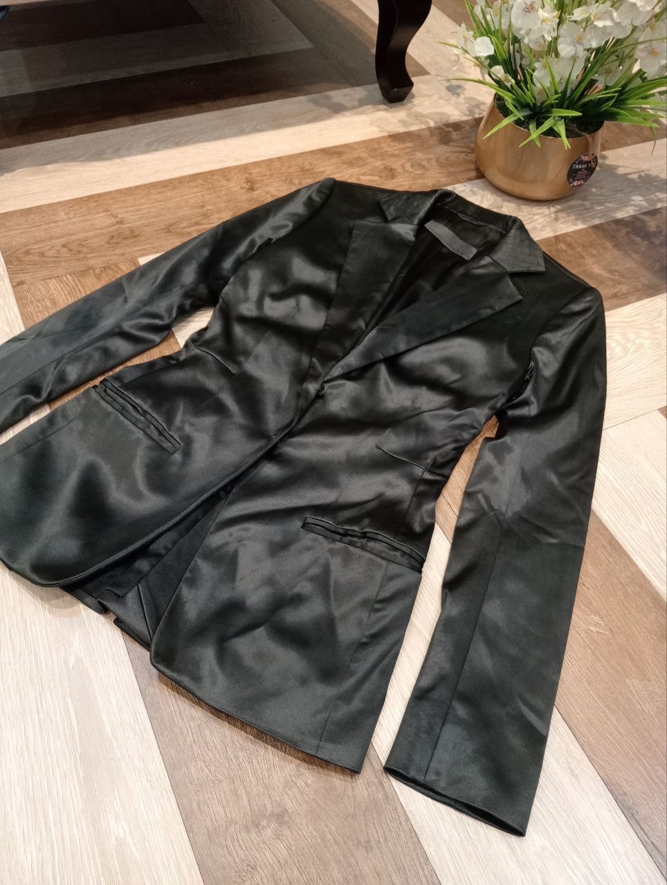 Haider Ackermann HAIDER ACKERMANN STRETCH ACTATE BLAZER - SIZE 34 BLACK Size XXS / US 00 / IT 34 - 4 Thumbnail