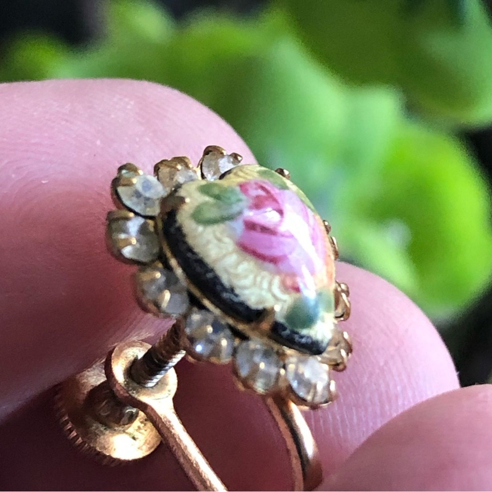 Vintage Vintage 50s Victorian revival enamel heart jewelry set Size ONE SIZE - 11 Thumbnail