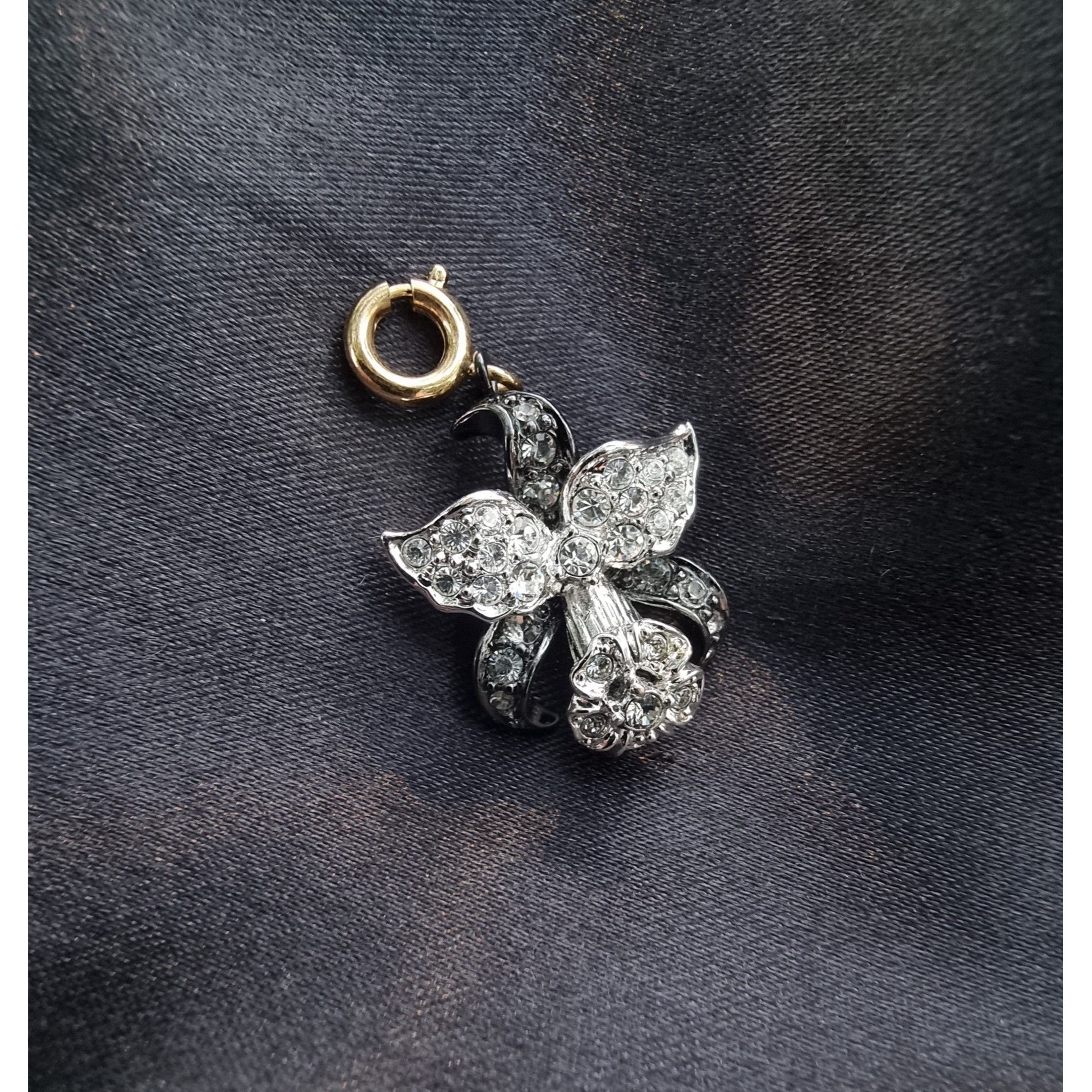 Other Vintage NOLAN MILLER Signed Orchid Flower Silver Tone White Size ONE SIZE - 3 Thumbnail