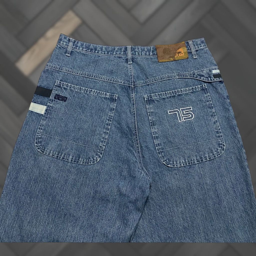 Denime VINTAGE DON Jeans 40 Mens Denim Blue Baggy Wide-Leg 90s Y2K Skater Jeans Mens Size US 40 / EU 56 - 1 Thumbnail