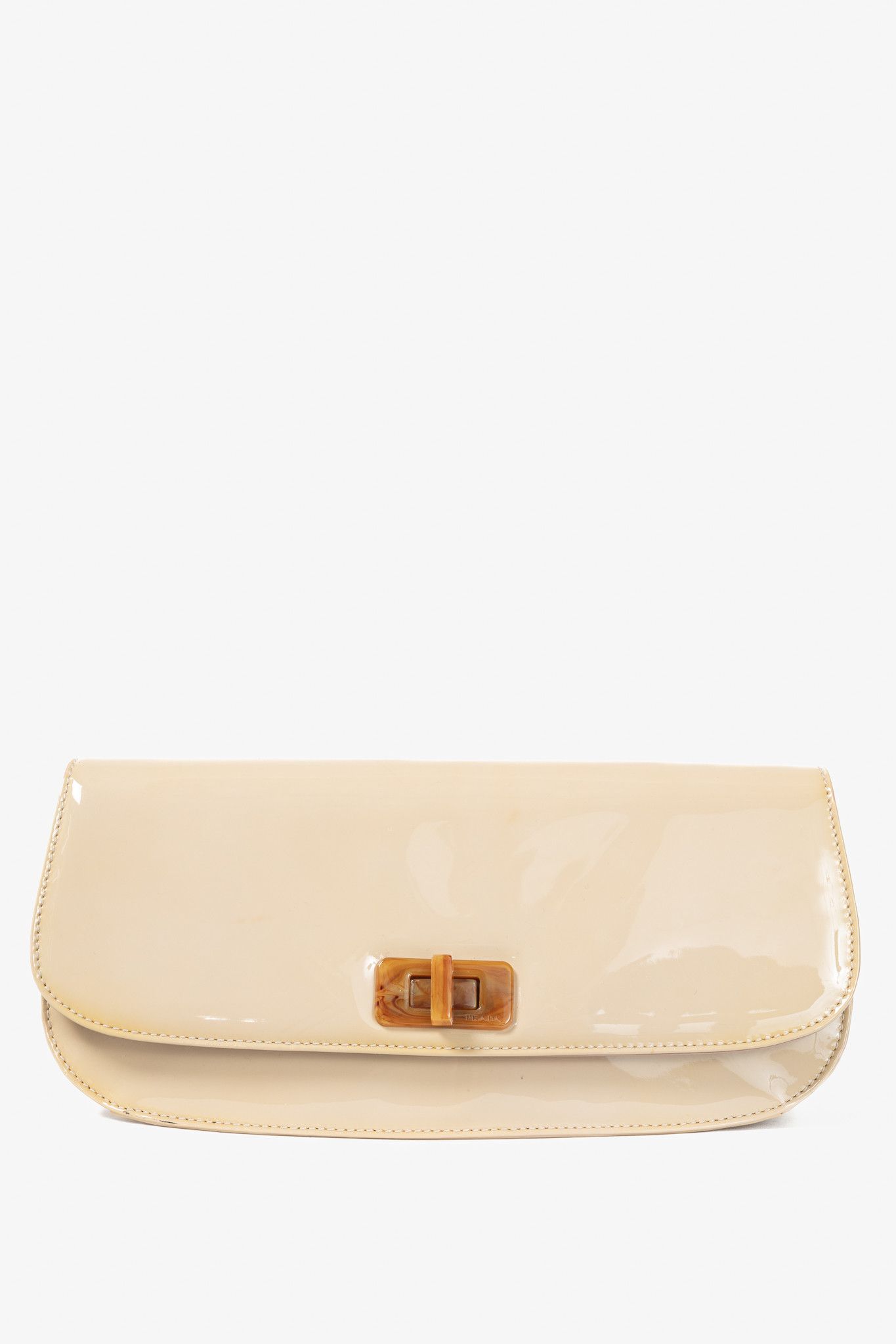 Prada Prada Cammeo Vernice Leather Oversized Clutch Size ONE SIZE - 1 Thumbnail