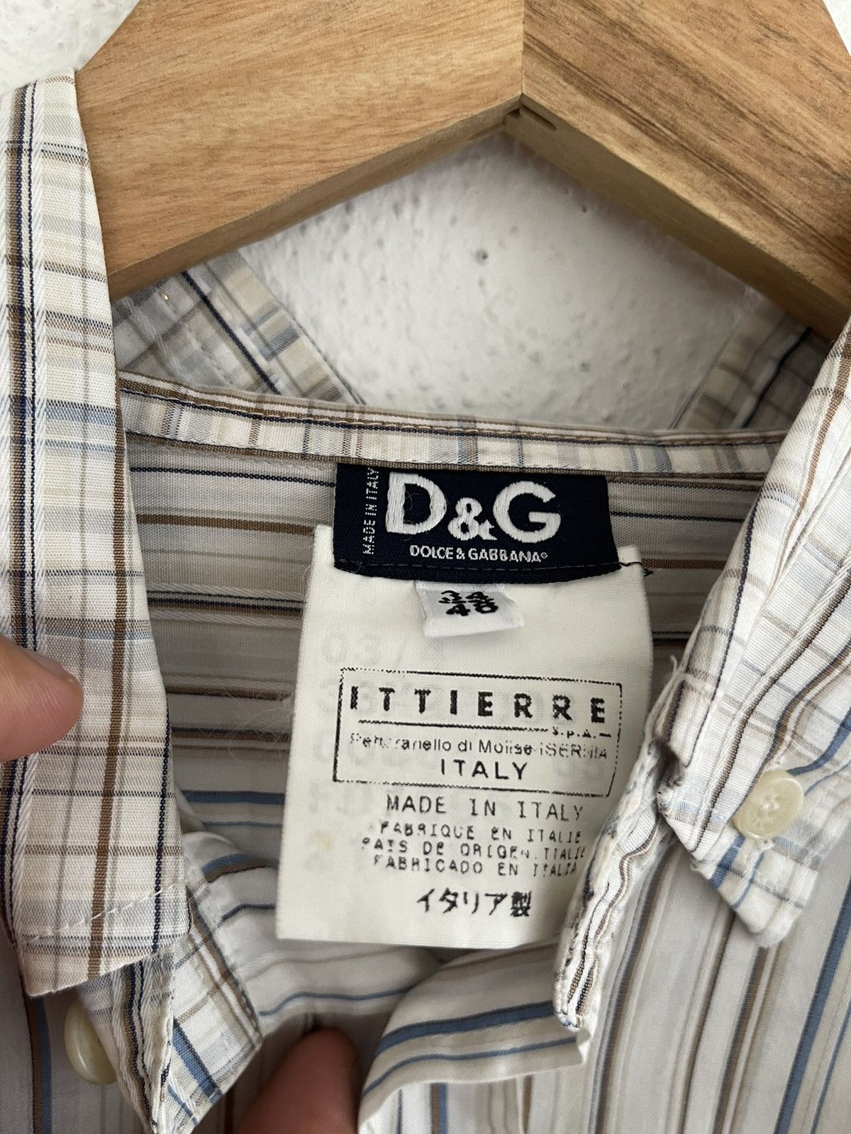 Dolce & Gabbana Dolce Gabbana Button Shirts Ittierre Size US L / EU 52-54 / 3 - 4 Thumbnail