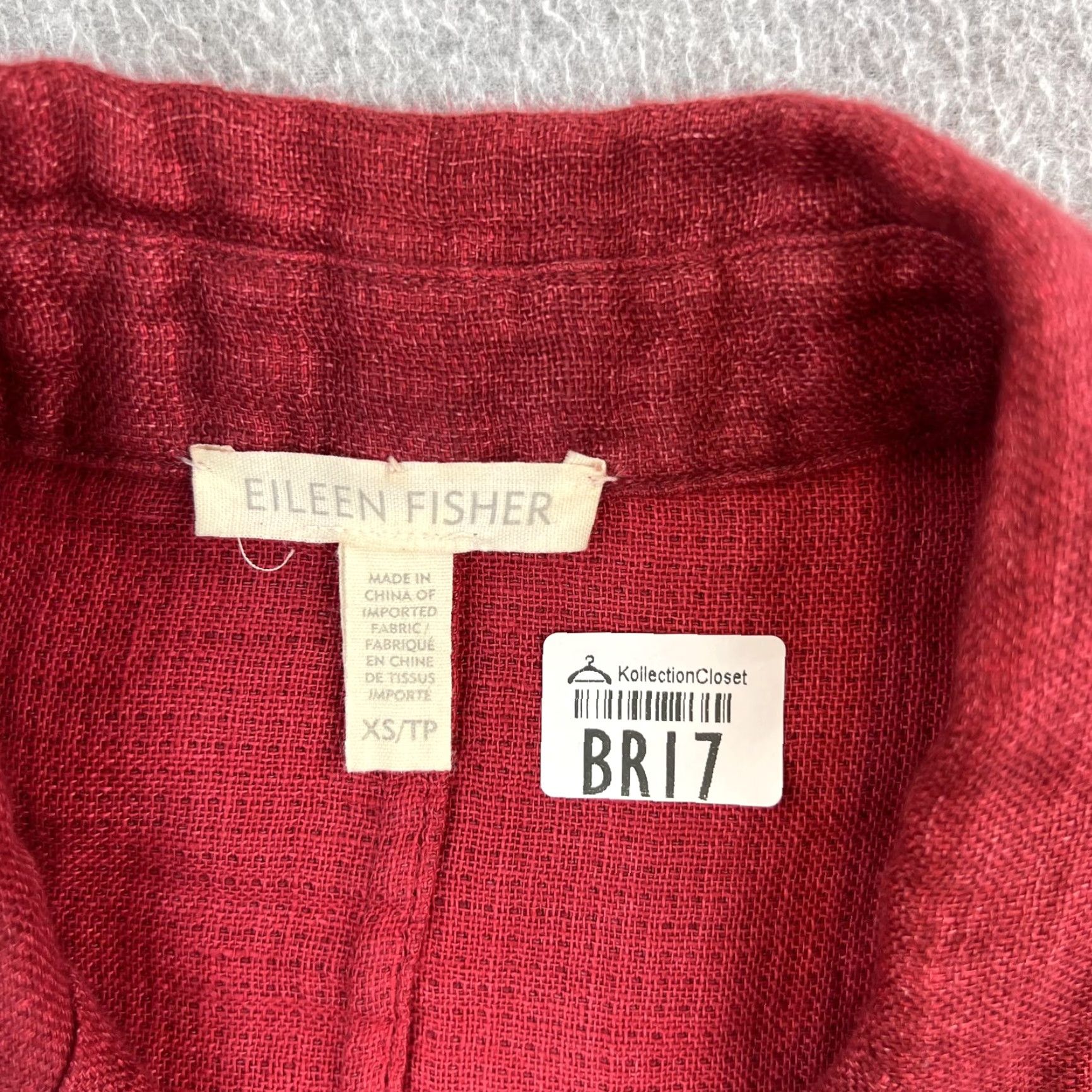 Eileen Fisher VINTAGE Eileen Fisher Blazer Jacket Womens XS Red Longline Two Button Notch Lapel Size XS / US 0-2 / IT 36-38 - 6 Thumbnail