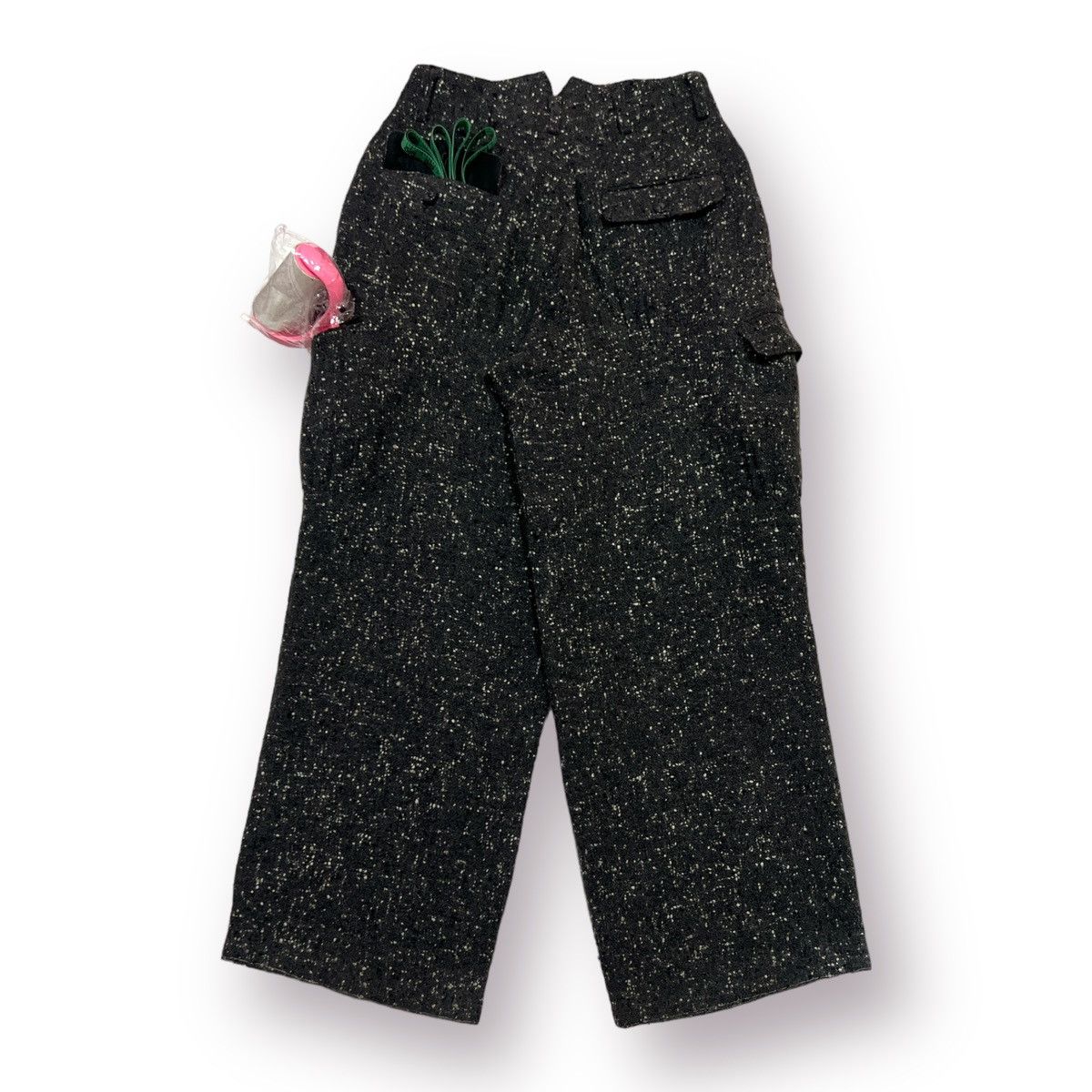 Japanese Brand 🔥TRICK OR TREAT TWEED MULTIPOCKET PANTS ISSEY MIYAKE STYLE Size US 29 - 14 Thumbnail