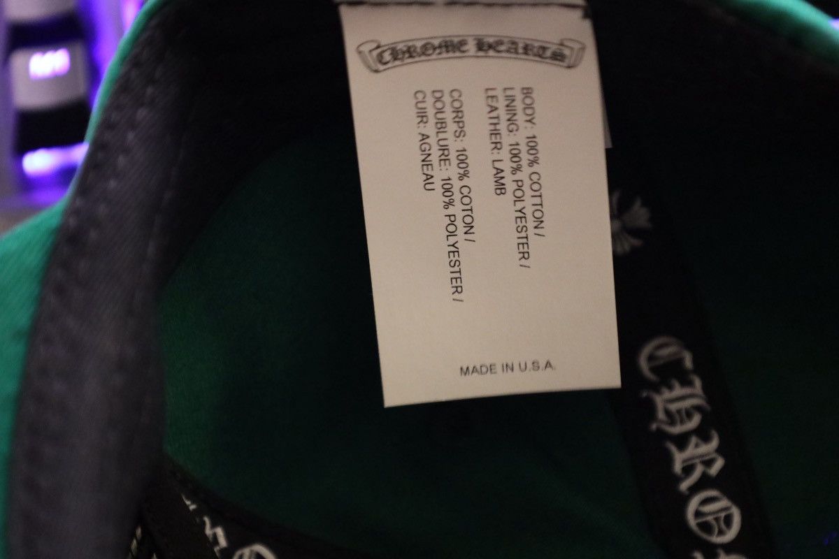 Chrome Hearts Chrome Hearts Green Cap with Sterling Silver Hardware Size ONE SIZE - 5 Thumbnail
