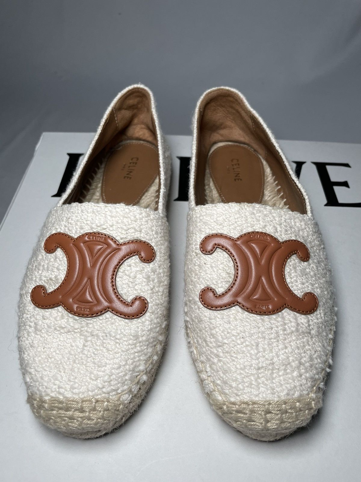 Celine Celine Leather Triomphe Les Espadrilles Size US 5 / IT 35 - 2 Thumbnail