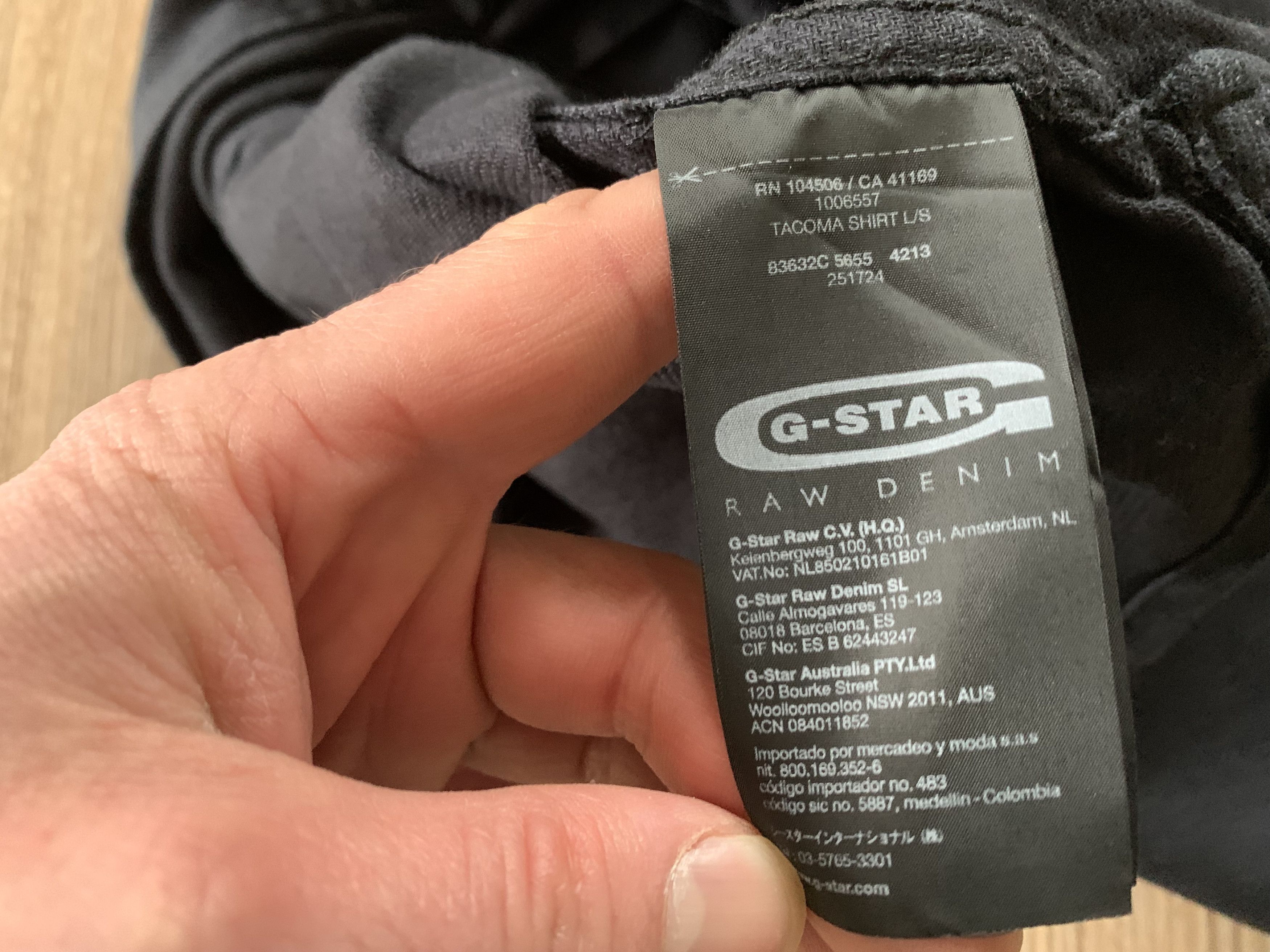 G-Star × Vintage Vintage Denim G-Star Raw Long Sleeve Shirt Tacoma Size US XL / EU 56 / 4 - 7 Thumbnail