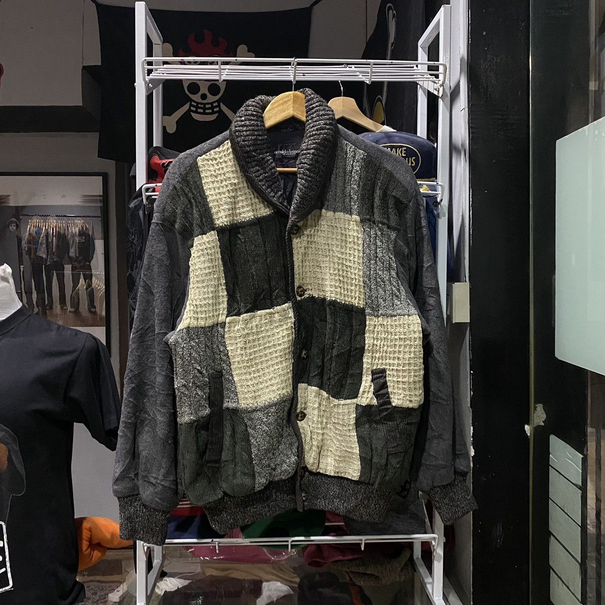 VINTAGE ARNALDO BASSINI FLEECE KNITTED CARDIGAN JACKET