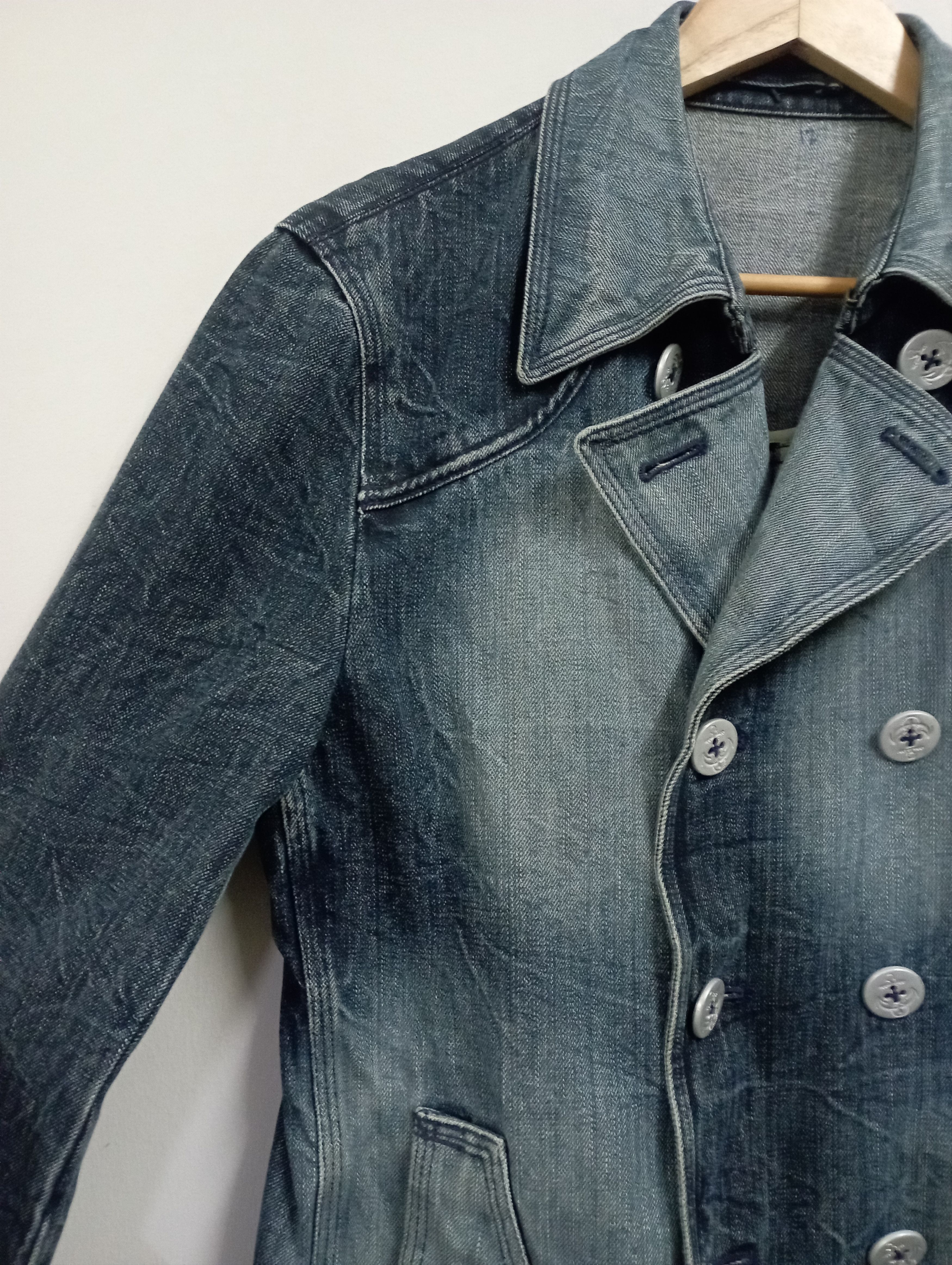 PPFM Vintage Japanese Junmen Lightning Wash Denim Jacket Size US L / EU 52-54 / 3 - 6 Thumbnail