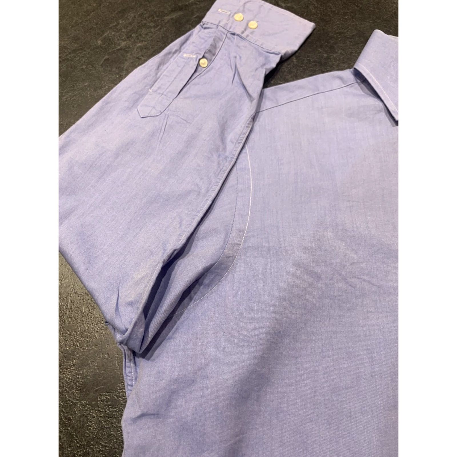 Polo Ralph Lauren VINTAGE Polo Ralph Lauren Dress Shirt Men Long Sleeve 16 Blue Regent Classic Fit Business Size US L / EU 52-54 / 3 - 4 Thumbnail