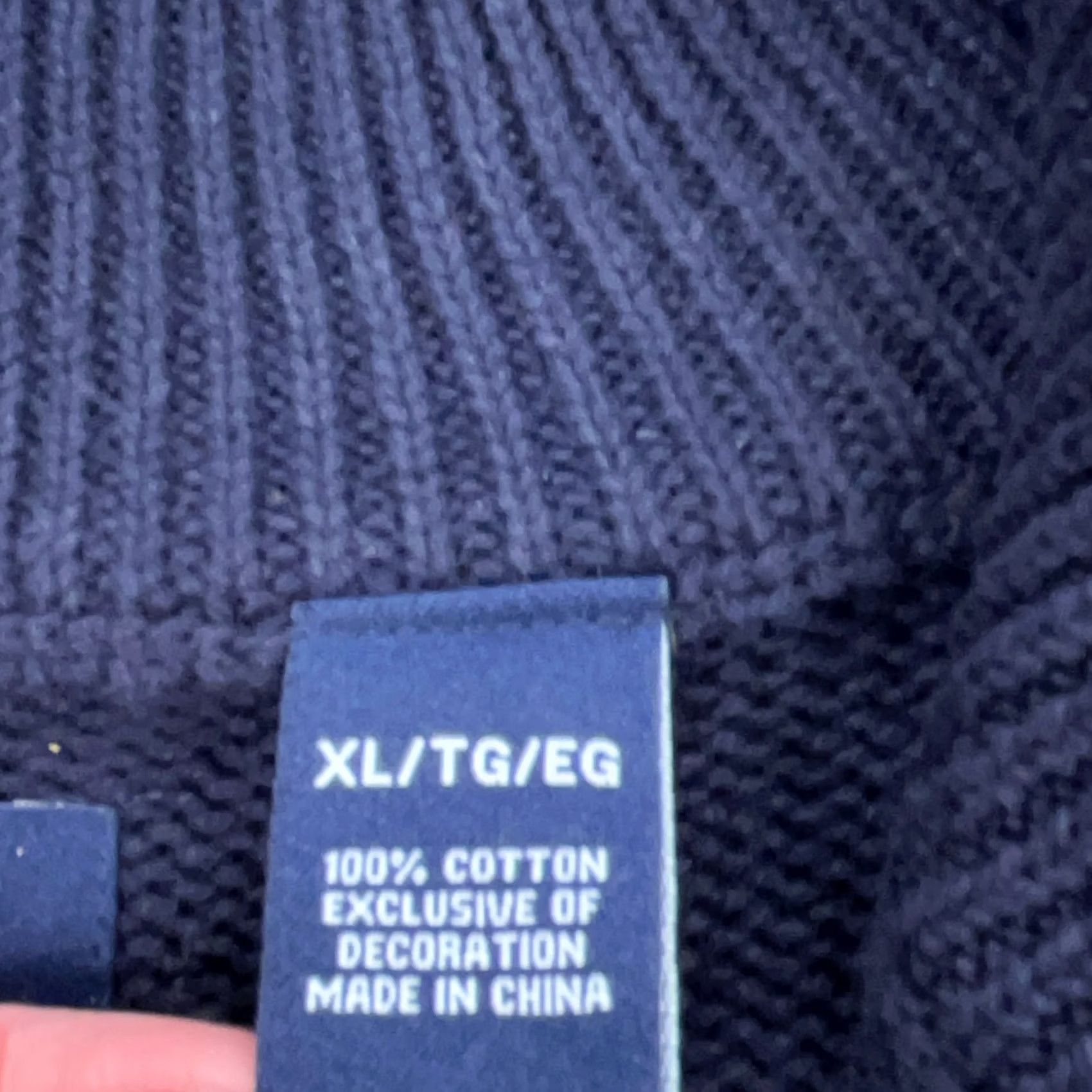 Chaps Chaps Sweater Golf Mens XL Navy Blue Pullover 1/4 Zip Heavy Chunky Knit Size US XL / EU 56 / 4 - 6 Thumbnail