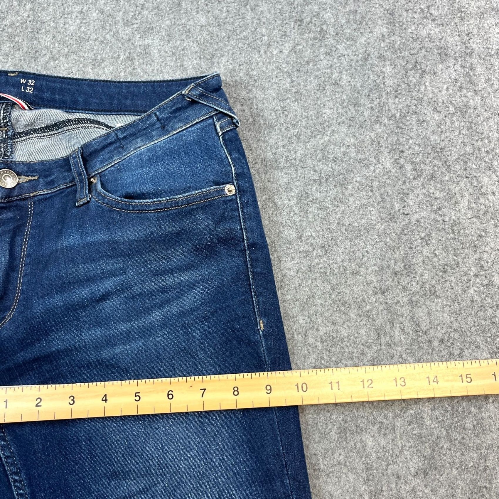 Tommy Hilfiger Tommy Hilfiger Womens Jeans Slim Skinny 32 12 Dark Blue Stretch Denim Slimming Pockets 5-Pocket Design Jeans Tailored Regular Size 34" / US 12 / IT 48 - 5 Thumbnail