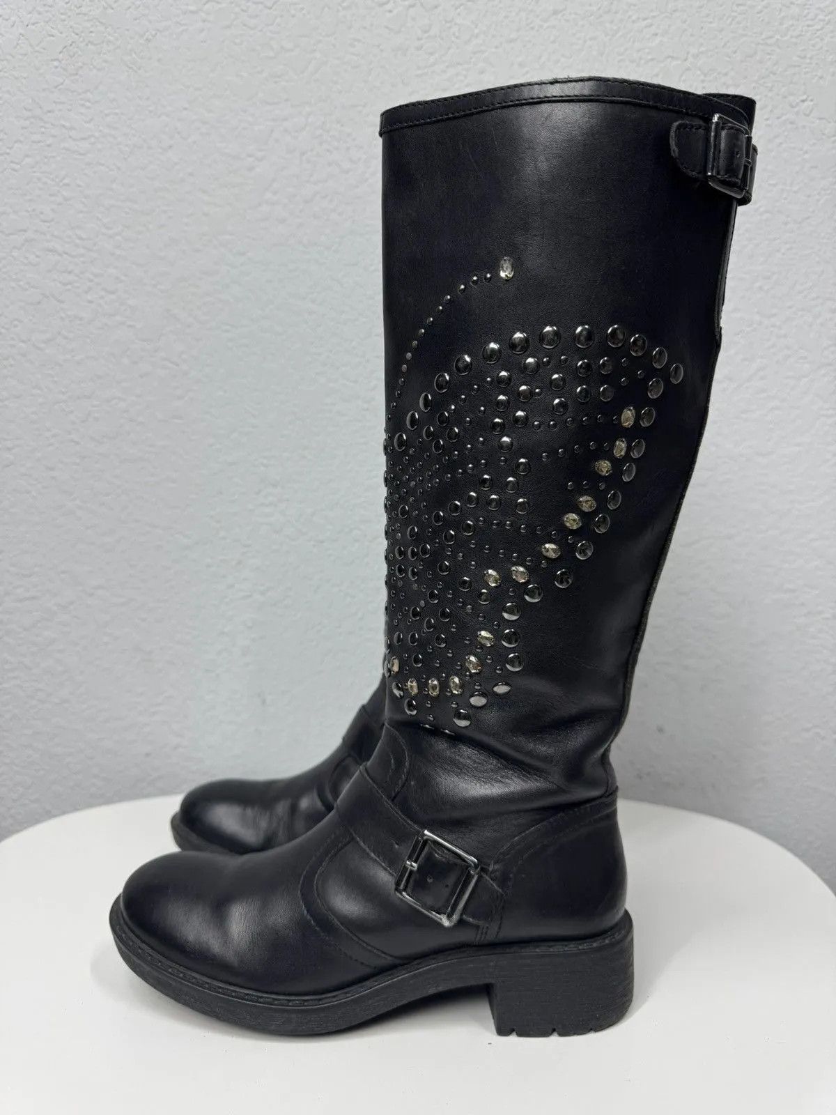 ASH Vintage Leather High Heel Boots Avantgarde Gothic Y2K Guidi Size US 6 / IT 36 - 5 Thumbnail
