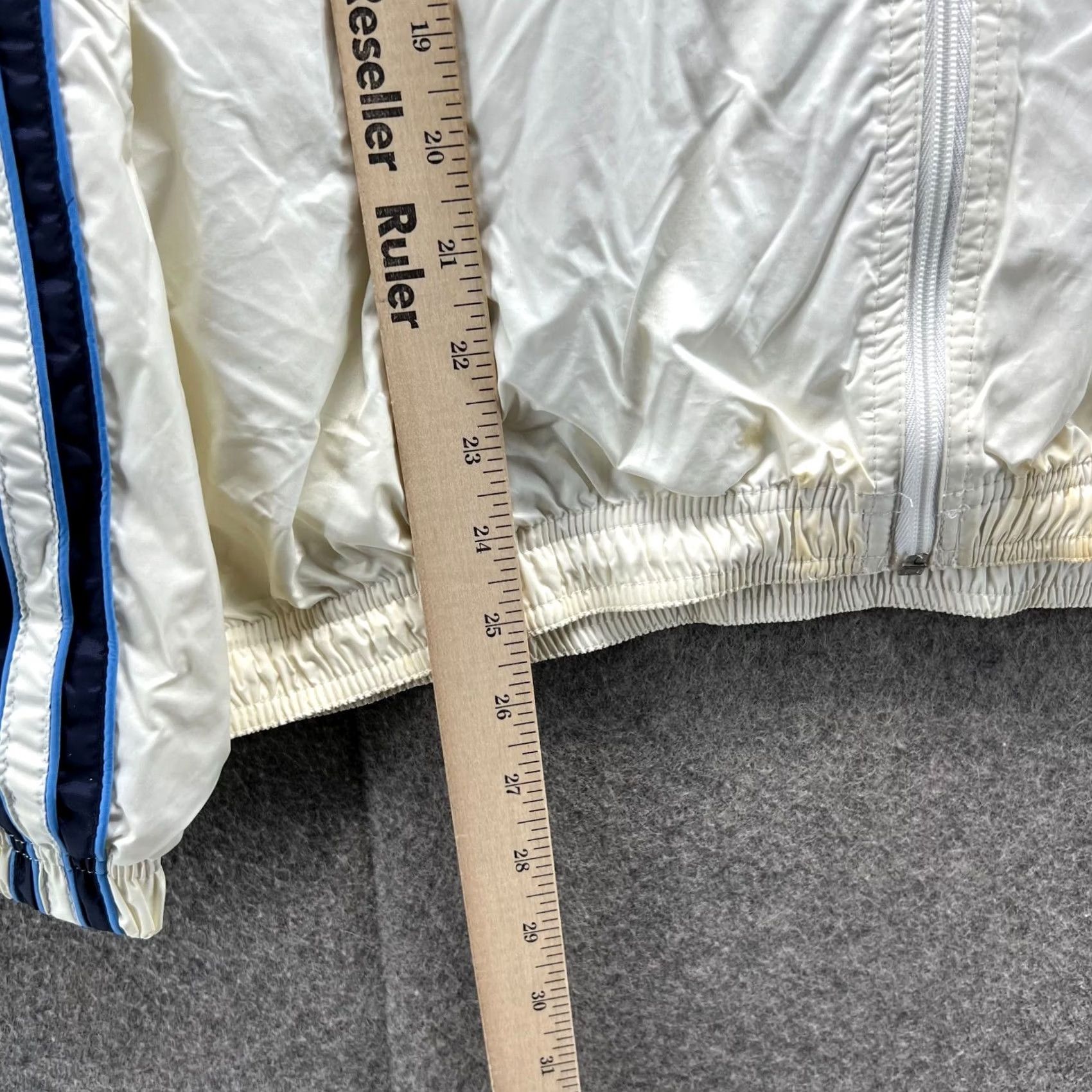 Wilson VINTAGE Wilson Jacket Mens M White Full Zip Track Windbreaker Nylon 90s 80s Y2K Size US M / EU 48-50 / 2 - 4 Thumbnail