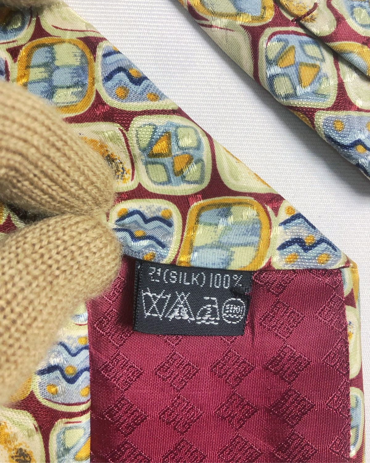 Givenchy Rare Vintage Monsieur Givenchy Silk Tie Size ONE SIZE - 8 Thumbnail