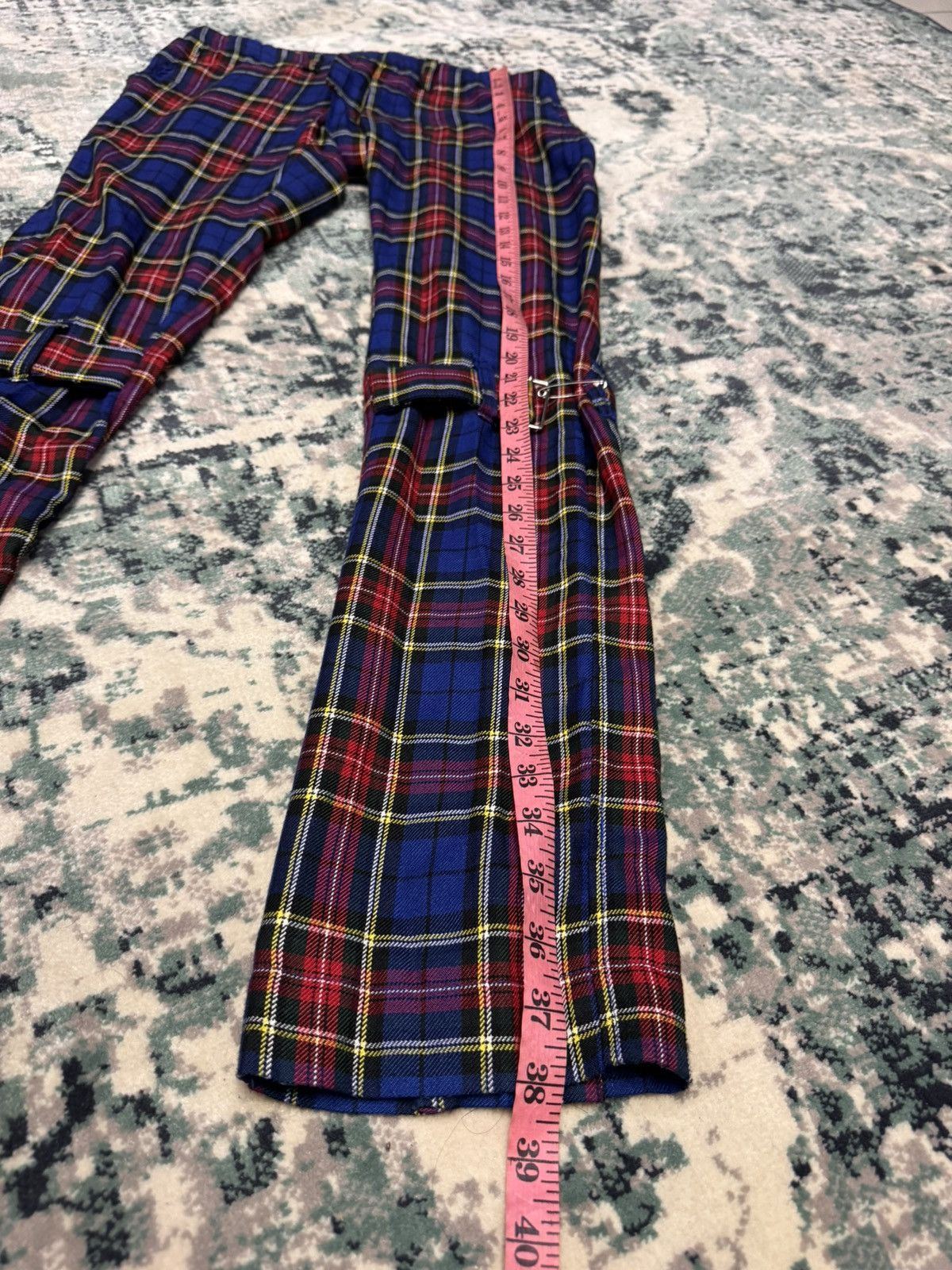 Japanese Brand SEXY DYNAMITE LONDON MULTIZIPPER BONDAGE TARTAN PANTS Size US 30 / EU 46 - 4 Thumbnail