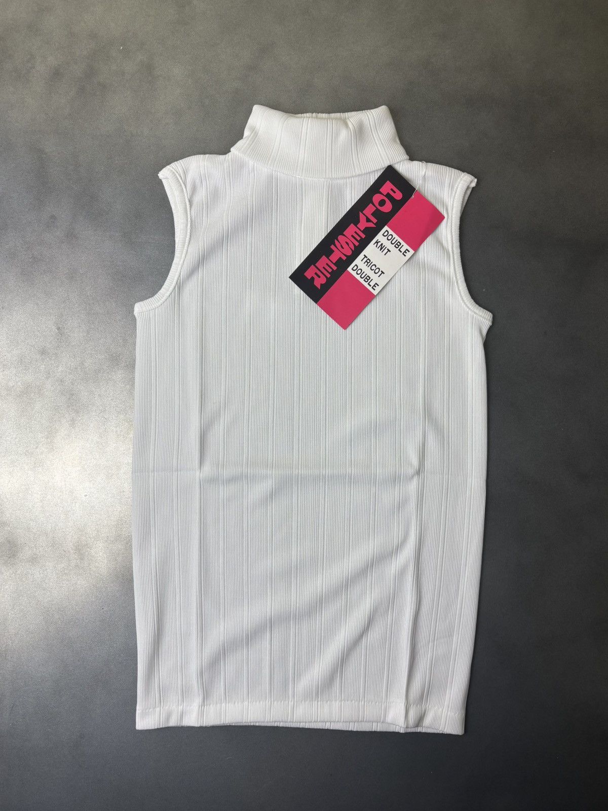 Vintage Deadstock 1970s Tank Top Turtleneck Sleeveless Japan Nylon M Size M / US 6-8 / IT 42-44 - 5 Thumbnail