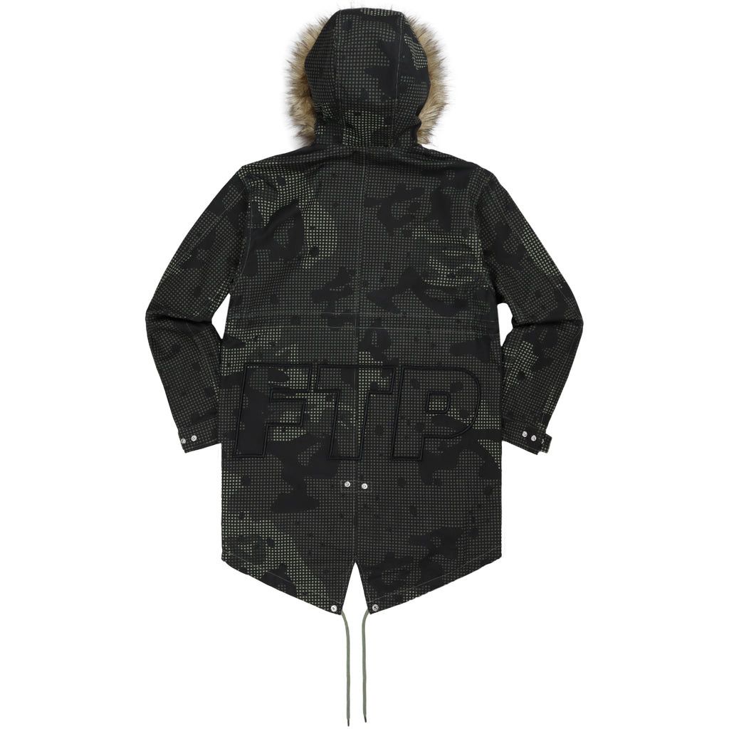 Fuck The Population SPELL OUT FISHTAIL PARKA (NIGHT CAMO) Size US XL / EU 56 / 4 - 1 Thumbnail