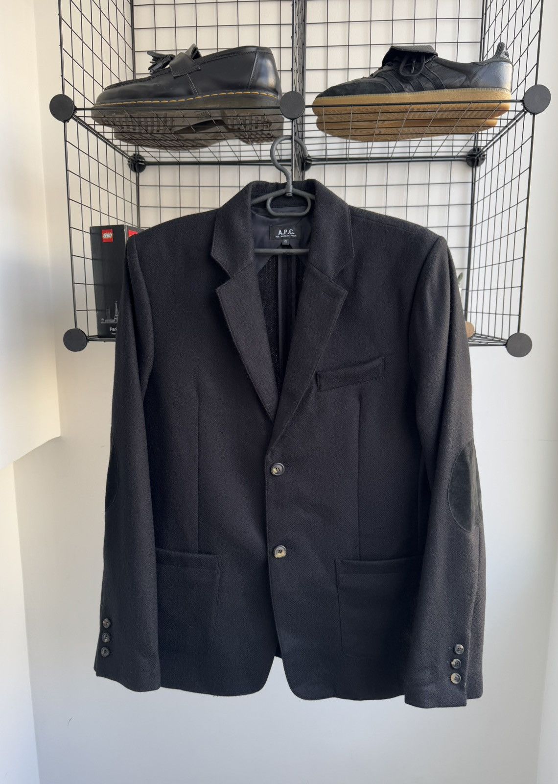 A.P.C. A.P.C Tweed Wool Blazer Jacket Size US XL / EU 56 / 4 - 1 Thumbnail