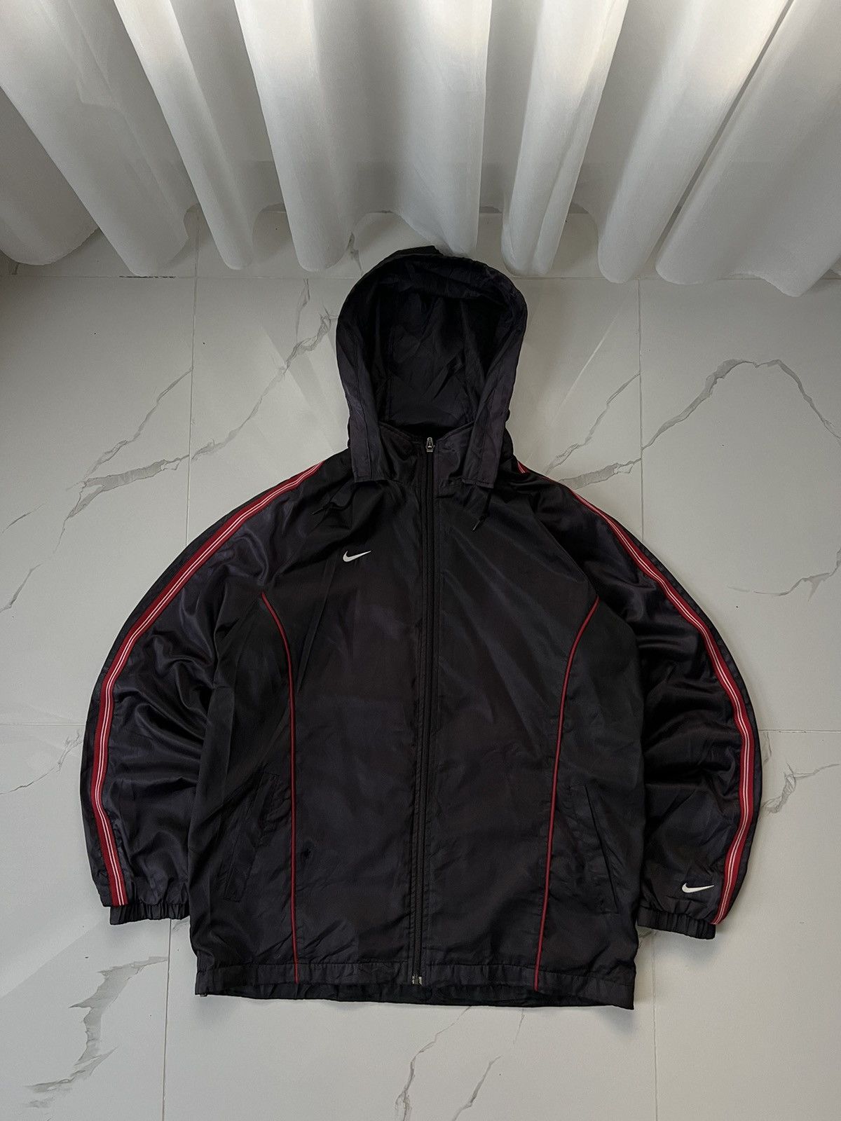 90's NIKE RETRO DOUBLE SWOOSH Y2K TRACK JACKET GORPCORE