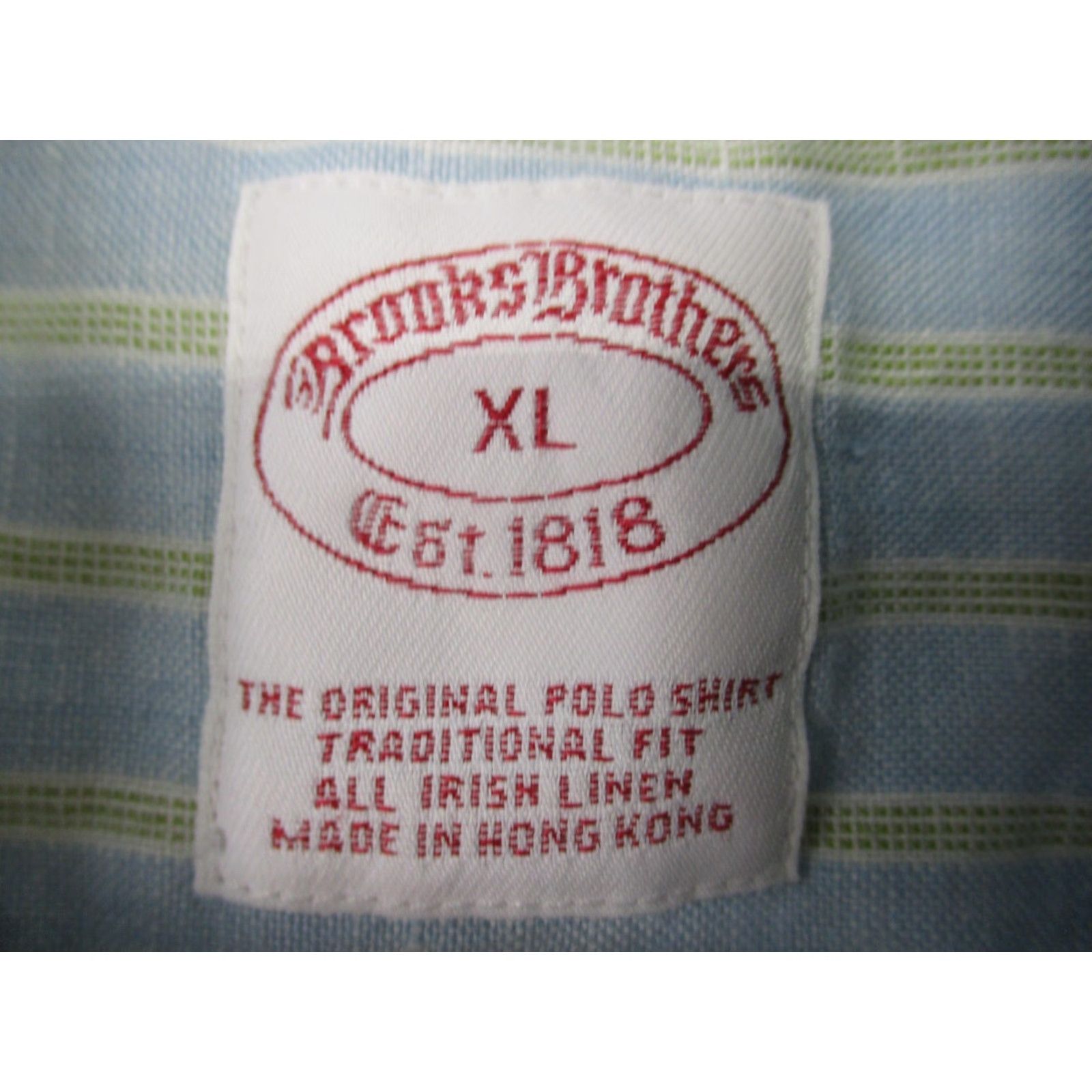 Brooks Brothers Brooks Brothers Shirt Mens XL Blue Striped Irish Linen Short Sleeve Button-Up Size US XL / EU 56 / 4 - 4 Thumbnail