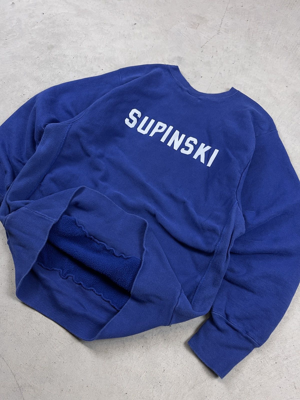 Vintage 1990s Champion Reverse Weave ‘Supinski’ Sweatshirt Size US XL / EU 56 / 4 - 2 Thumbnail