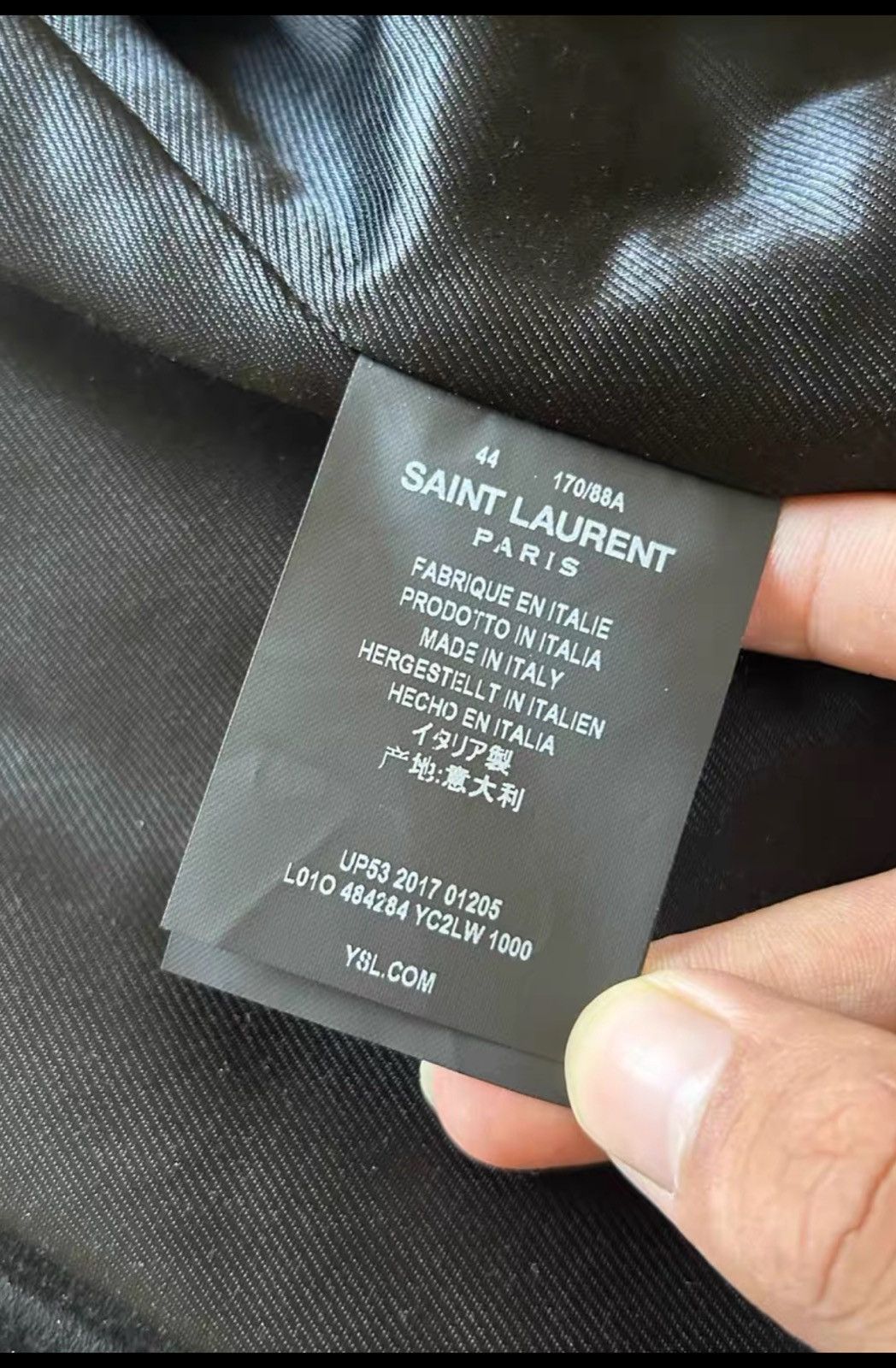 Saint Laurent Paris Saint Laurent FW17 Black Suede Lambskin LO1 Leather Jacket Size US S / EU 44-46 / 1 - 4 Thumbnail