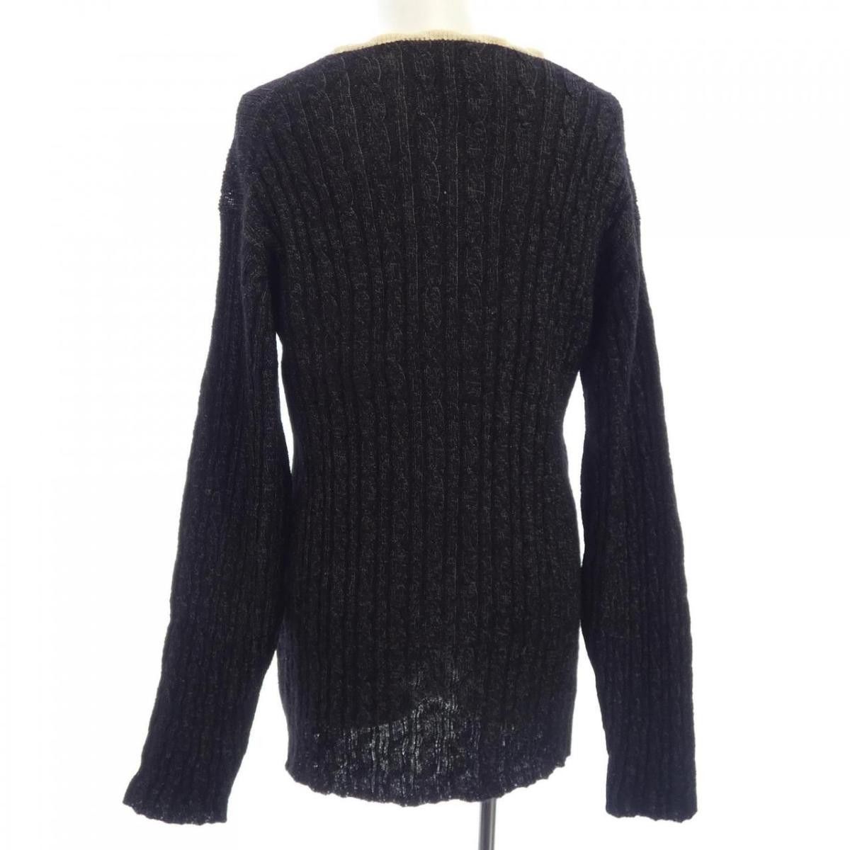 Comme des Garcons Knitwear Wool Pullover Crewneck Pullover Sweater Black Size US L / EU 52-54 / 3 - 2 Thumbnail
