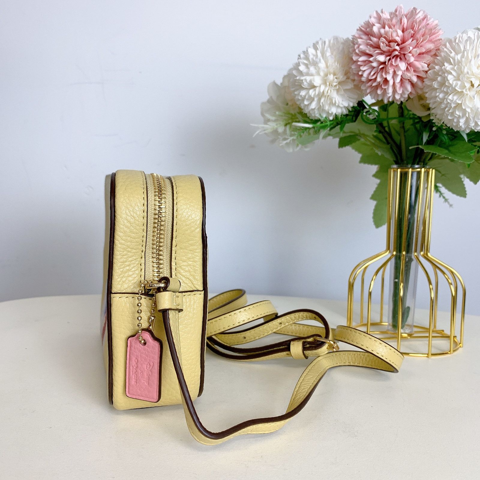 Coach Coach C3404 Disney X Coach Mini Camera Belle Vanilla Cream Size ONE SIZE - 4 Thumbnail