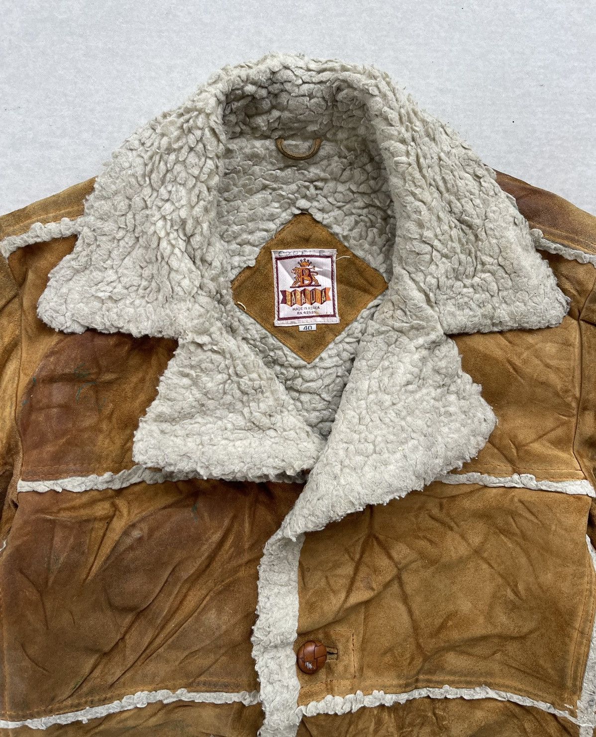 Baracuta 🔥Vintage Baracuta Sherpa Genuine Leather Jacket Size US M / EU 48-50 / 2 - 5 Thumbnail