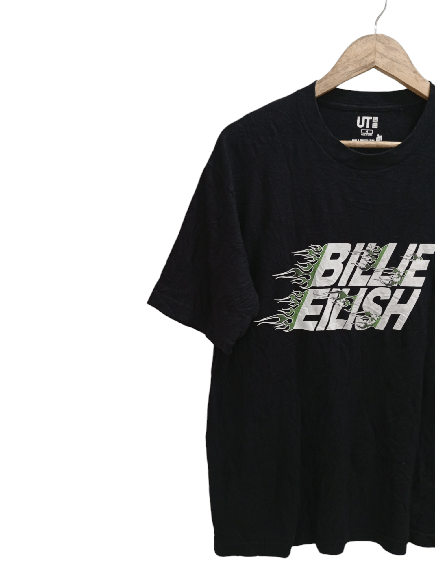 Band Tees × Billie Eilish × Uniqlo 🔥🔥Uniqlo x Billie Eilish Spellout Flame T-Shirt Size US M / EU 48-50 / 2 - 2 Thumbnail