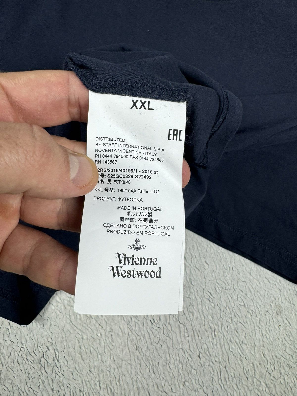 Vintage × Vivienne Westwood Vintage Vivienne Westwood Basic Logo Blue Tee Oldmoney Size US XL / EU 56 / 4 - 7 Thumbnail