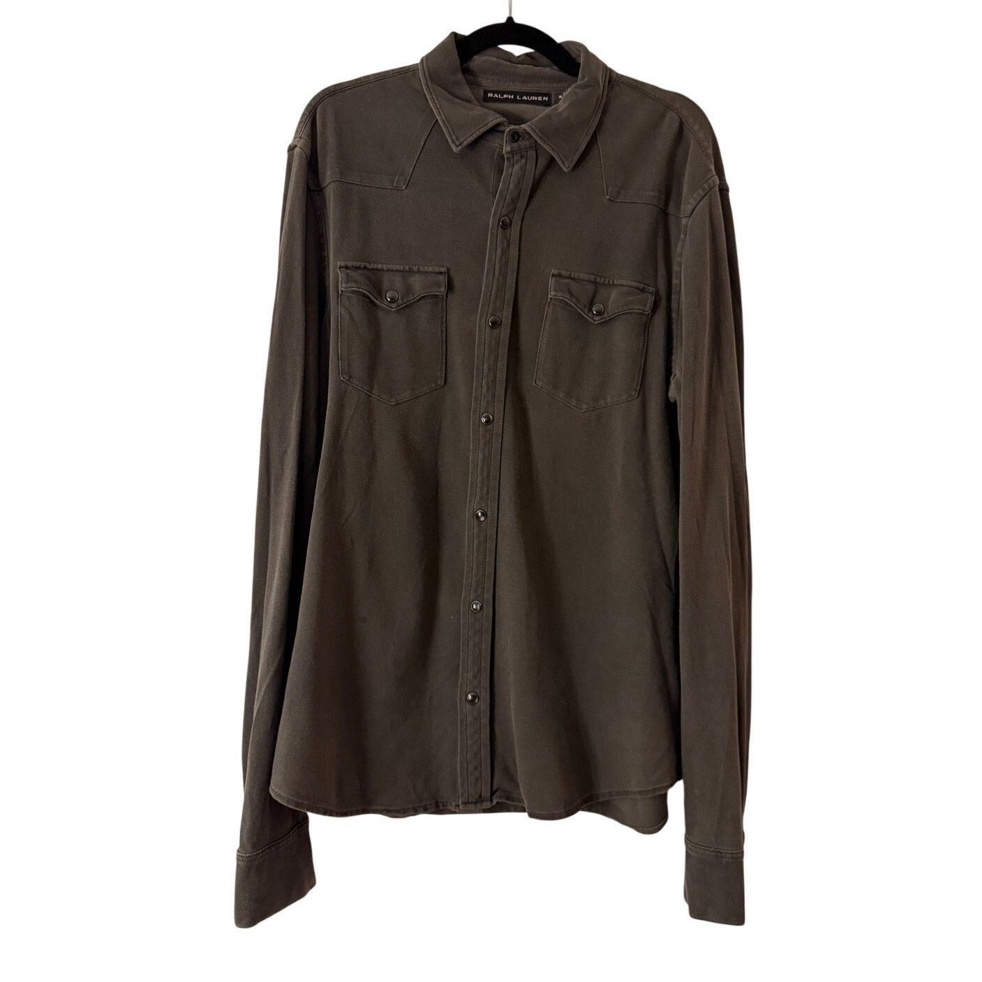 Ralph Lauren Ralph Lauren Charcoal Label Long Sleeves Shirt Size US M / EU 48-50 / 2 - 1 Thumbnail