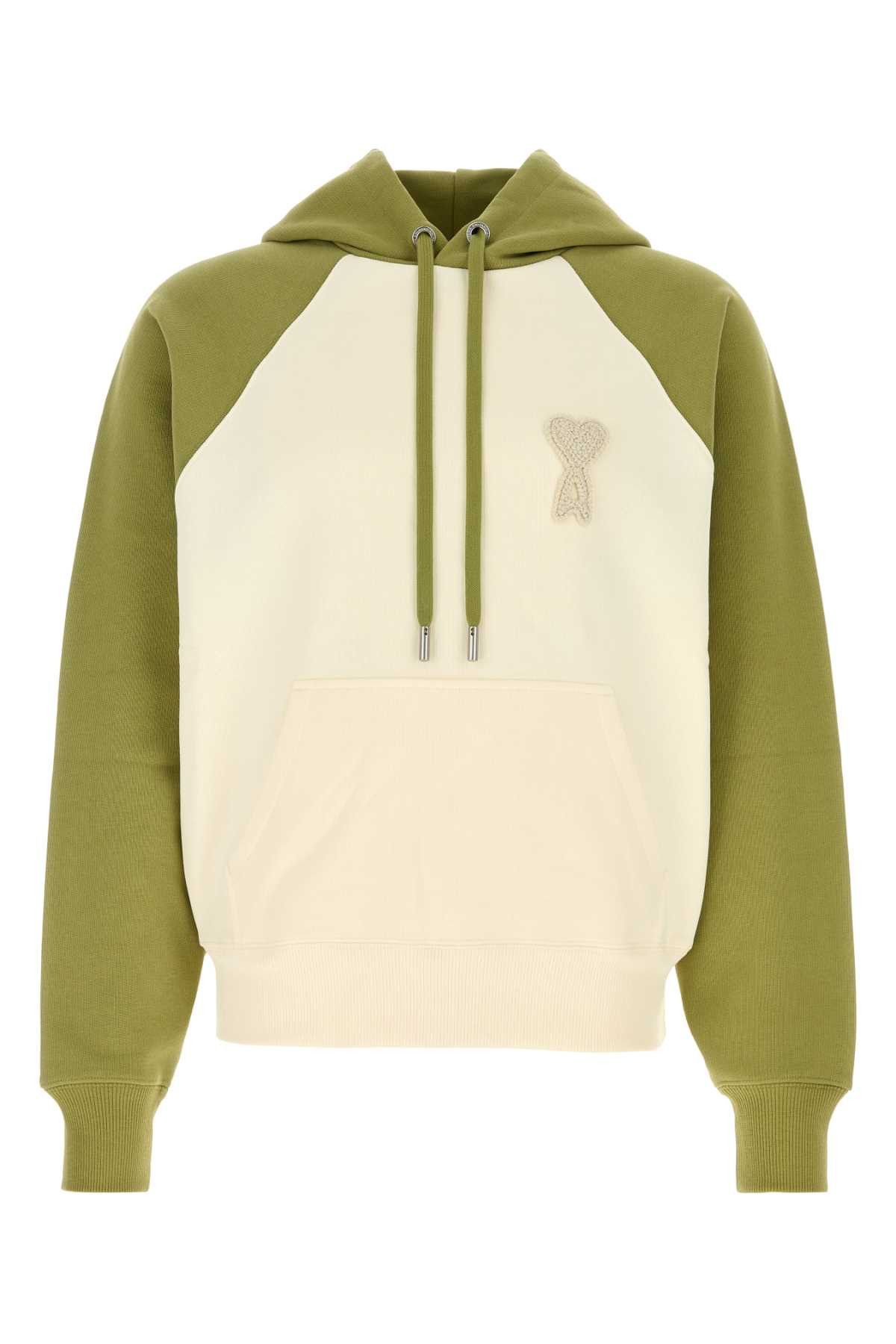 AMI Two-Tone Cotton Sweatshirt Size US S / EU 44-46 / 1 - 1 Thumbnail