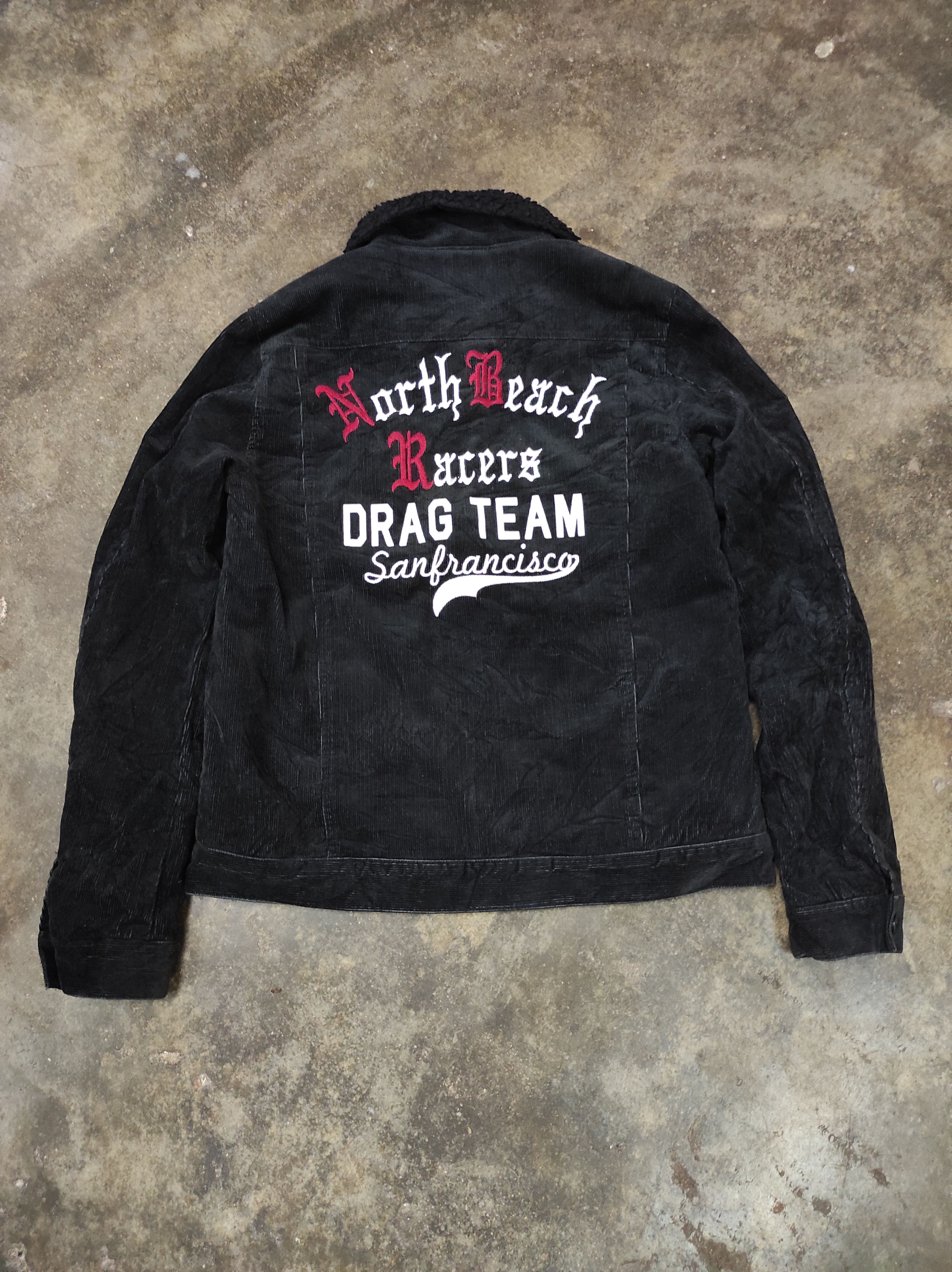 STOOGE & CO NORTH BEACH RACERS DRAG TEAM CORDUROY JACKET