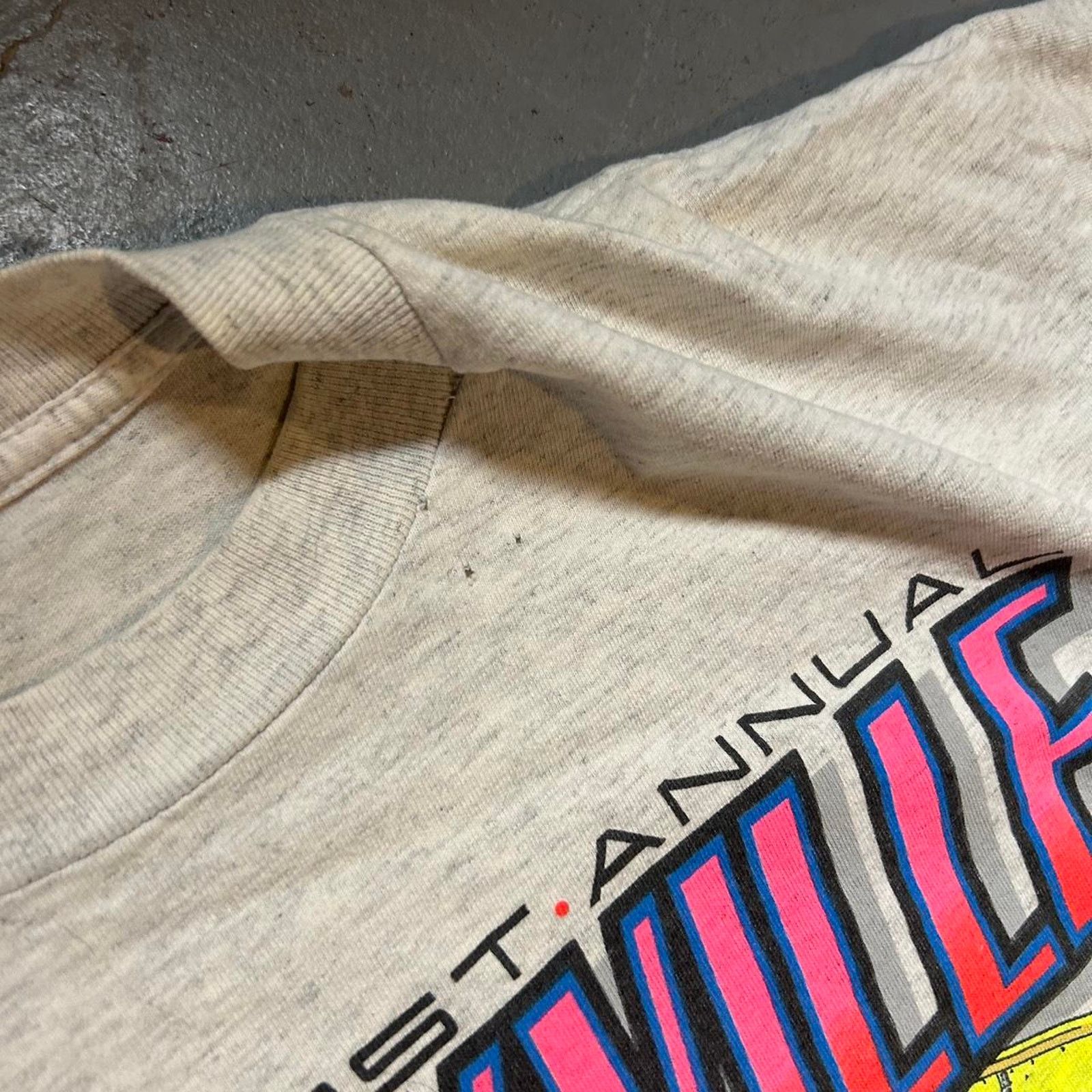 Hanes 90s grey slot car nascar tee shirt Size US XL / EU 56 / 4 - 2 Thumbnail