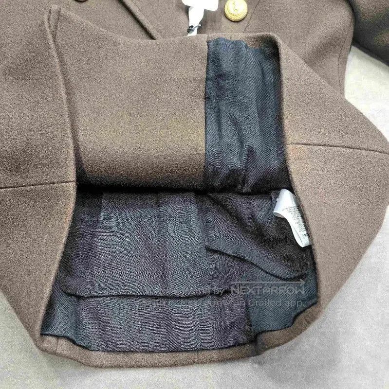 Balmain Balmain Women's Brown Double-Breasted Coat . Size S / US 4 / IT 40 - 5 Thumbnail
