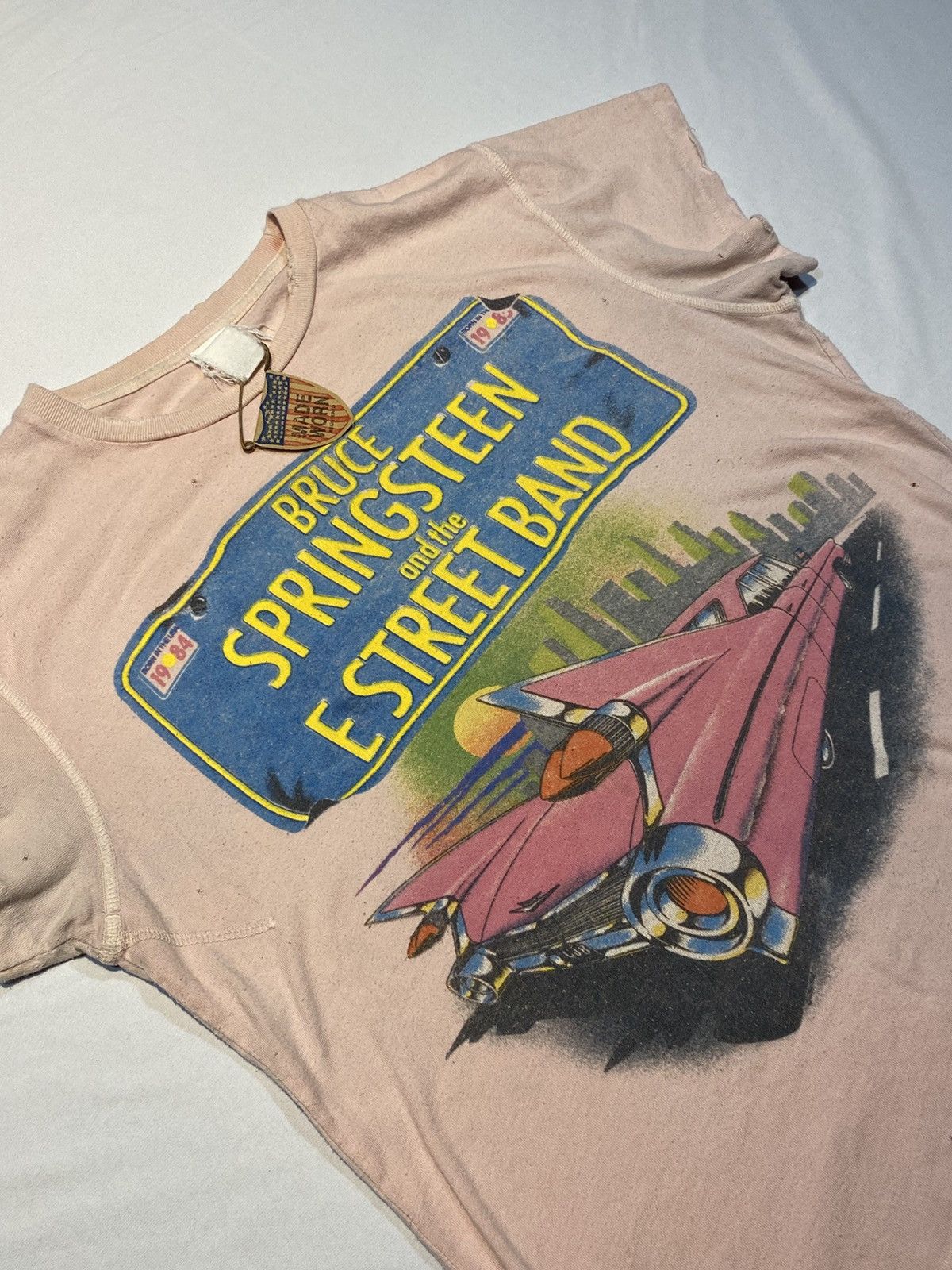 Band Tees Vintage Thrashed Bruce Springstein Graphic TShirt Size US M / EU 48-50 / 2 - 1 Thumbnail