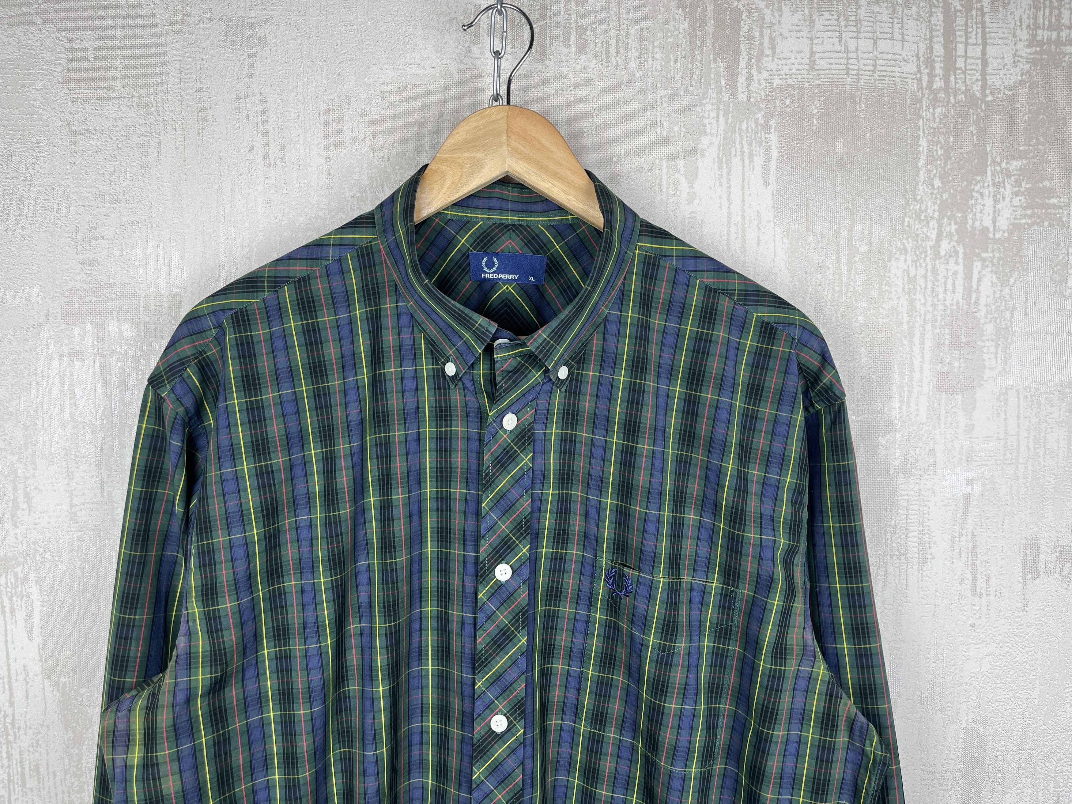 Fred Perry Fred Perry Check Pocket Shirt Long Sleeve Button Down Size US XL / EU 56 / 4 - 1 Thumbnail