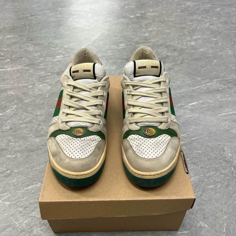 Gucci Gucci Screener Fashion Sneakers in Gray Green - Size US 8 / EU 41 - 1 Thumbnail