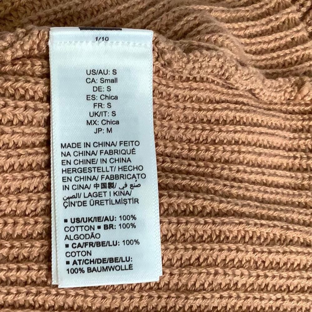 Designer CT1910 The Drop Camel Color Sweater Tank Top S Size S / US 4 / IT 40 - 4 Thumbnail