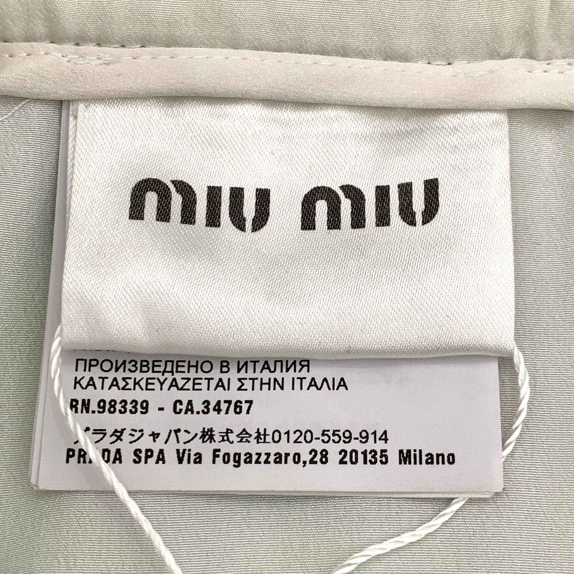 Miu Miu X14300 Miu Miu Floral Patterned Knit A-Line Skirt Size 27" / US 4 / IT 40 - 6 Thumbnail