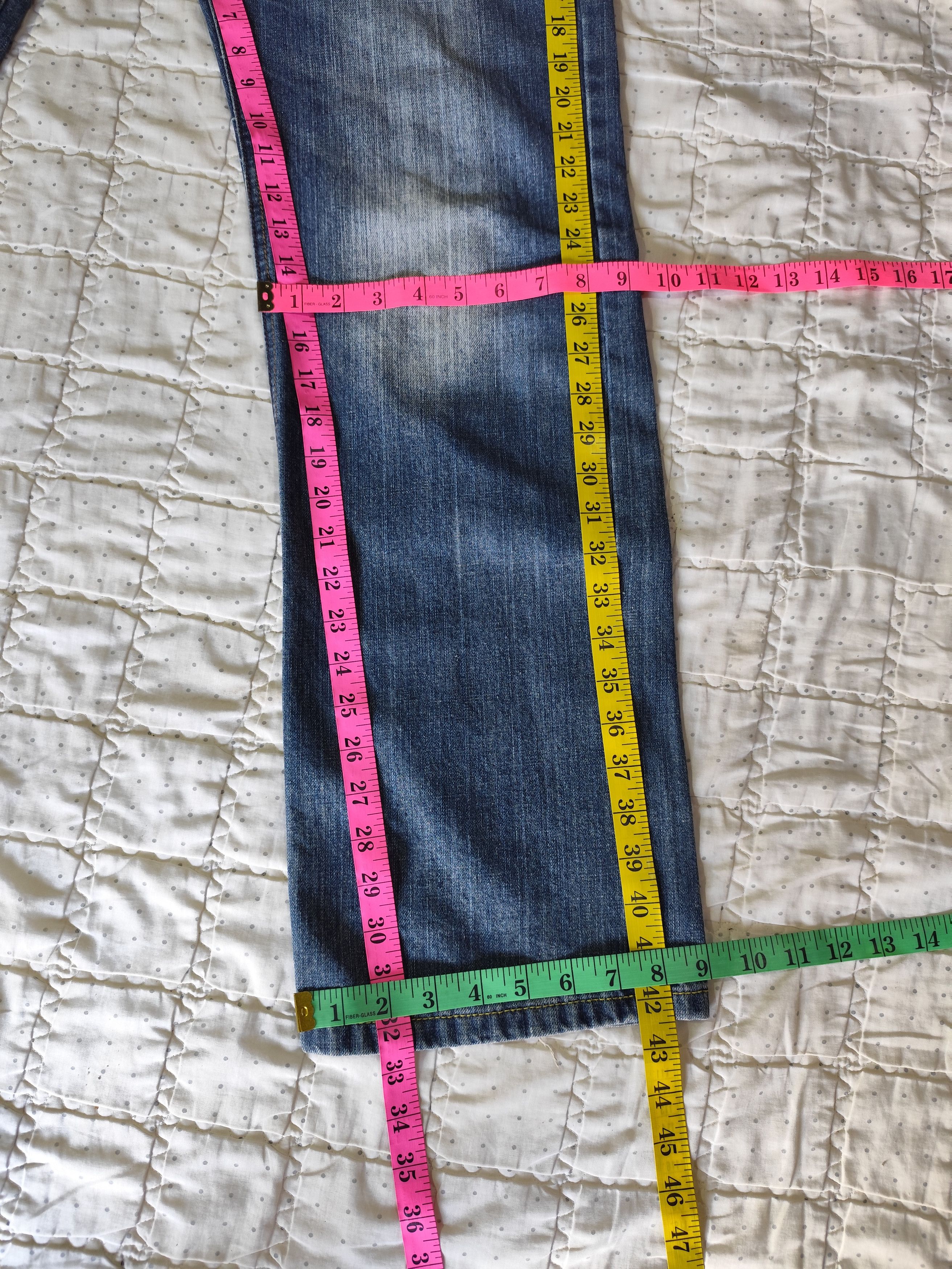 Japanese Brand Vintage Bodymaker Loose Washed Denim J018 Size 31" - 18 Thumbnail